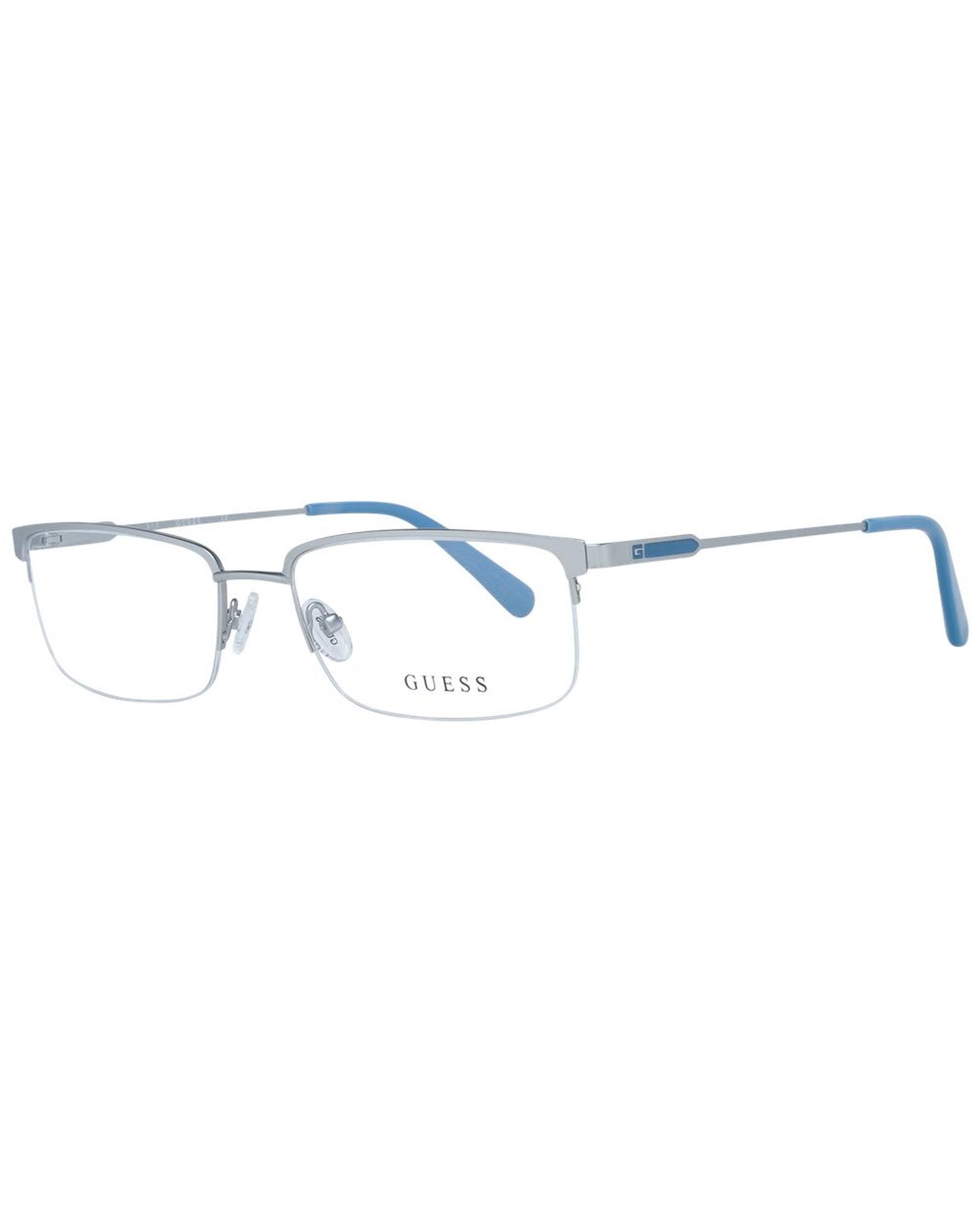 V539-GU-1047063-202506162235-00 Guess Men's Silver Optical Frames - One Size - Image 1