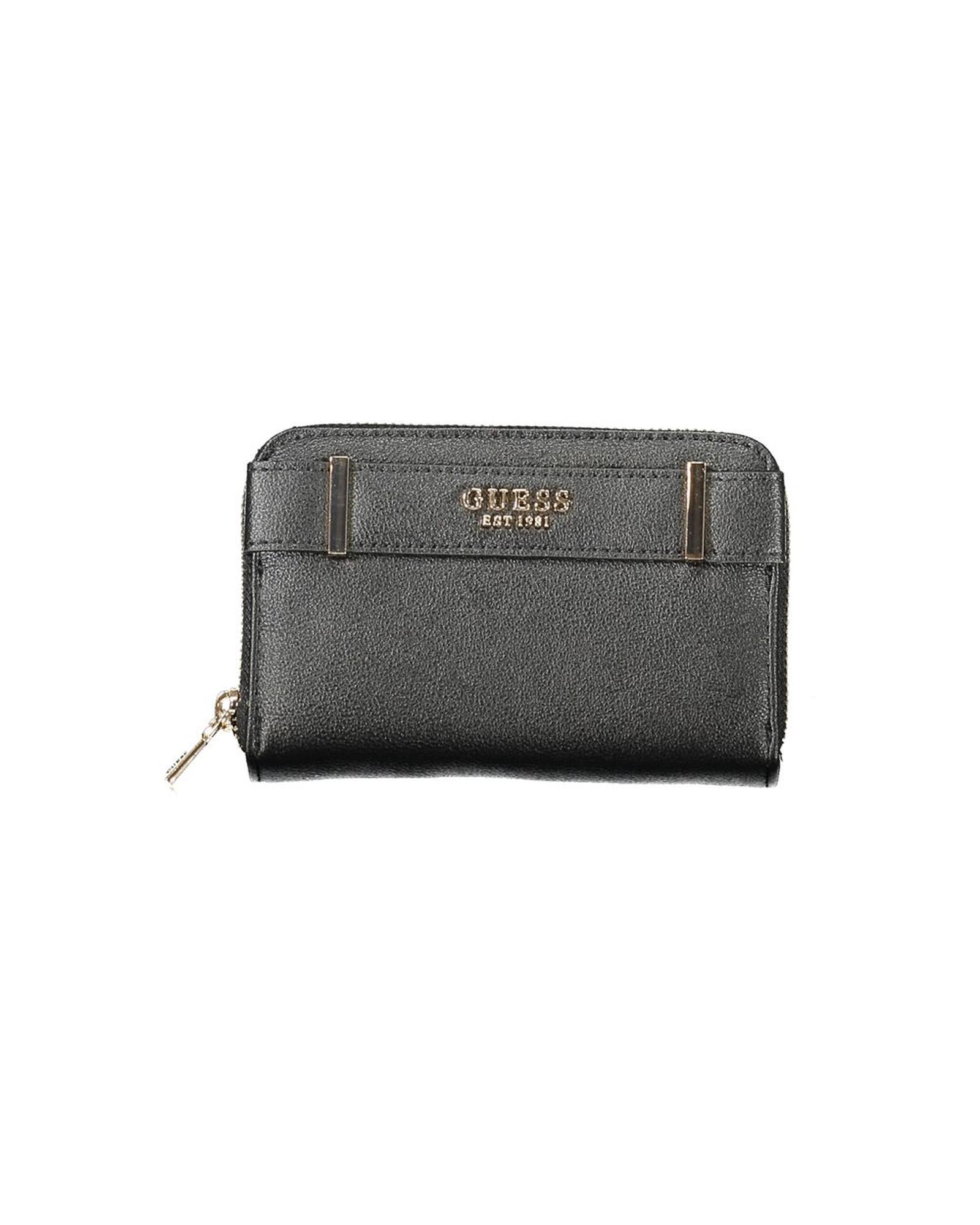 V539-GU-34835-202506170015-00 Guess Jeans Women's Black Polyethylene Wallet - One Size - Image 1