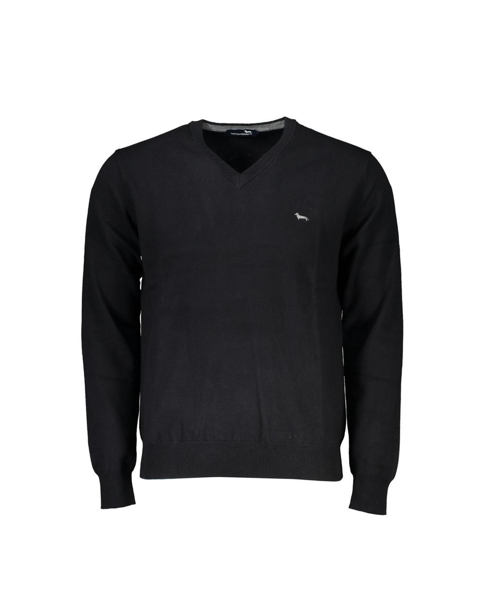 V539-HA-23572-XXL-202506170305-00 Harmont & Blaine Men's Black Cotton Sweater - 2XL - Image 1