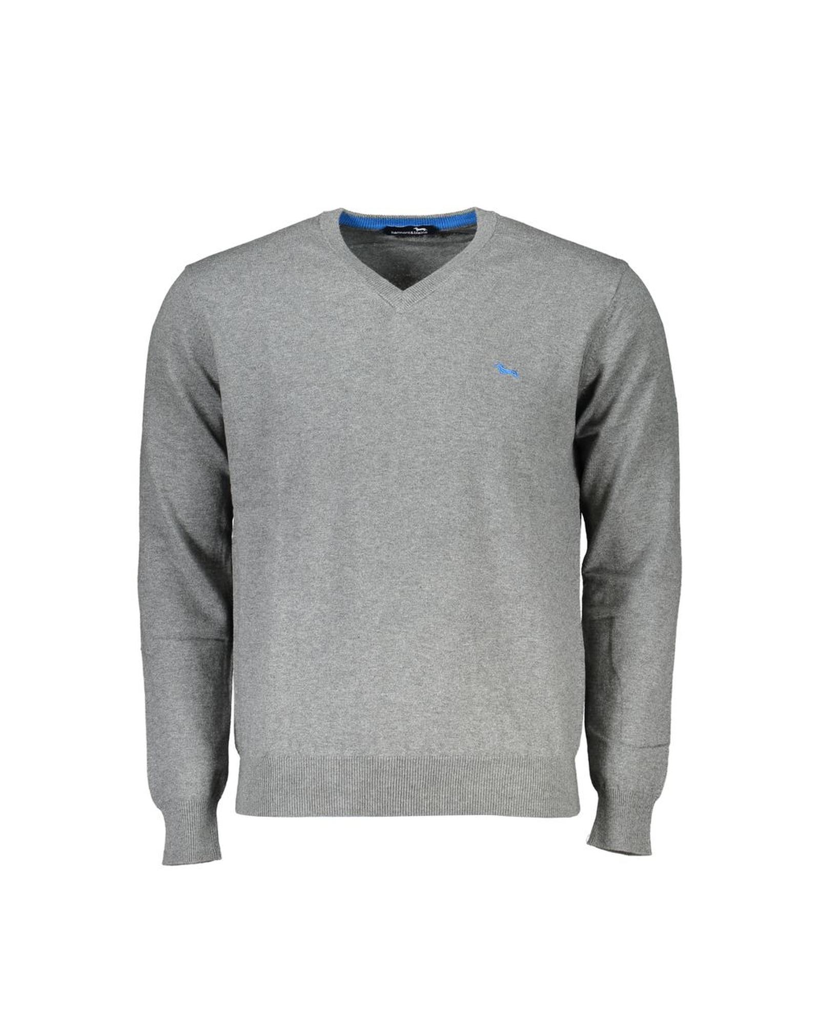 V539-HA-23573-XXL-202506170305-00 Harmont & Blaine Men's Gray Cotton Sweater - 2XL - Image 1
