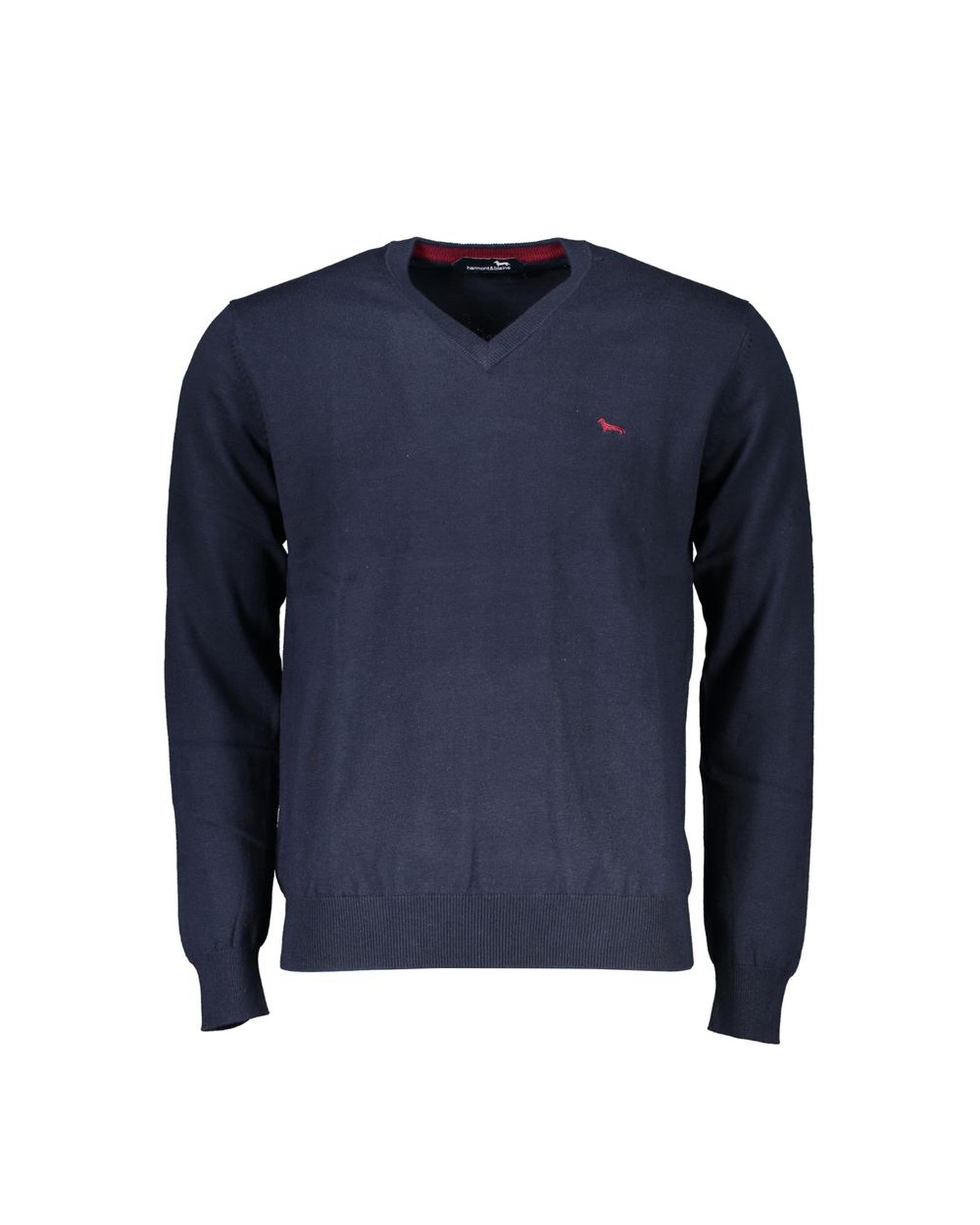 V539-HA-23574-XXL-202506170306-00 Harmont & Blaine Men's Blue Cotton Sweater - 2XL - Image 1