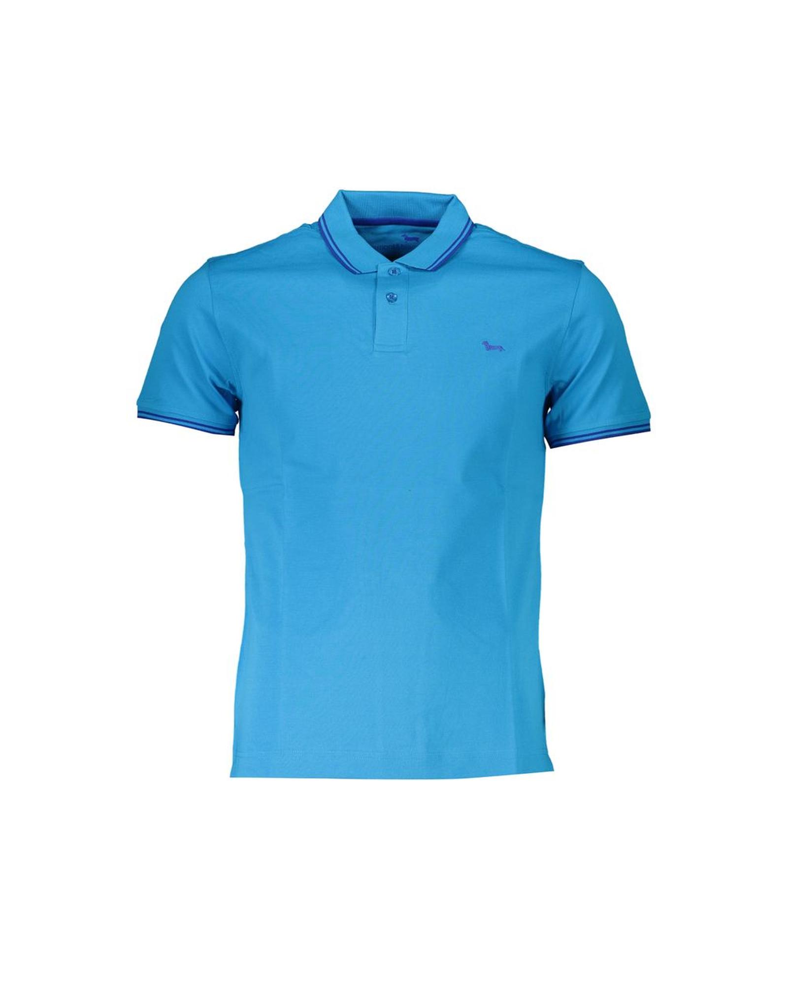V539-HA-28215-S-202506170326-00 Harmont & Blaine Men's Light Blue Cotton Polo Shirt - S - Image 1