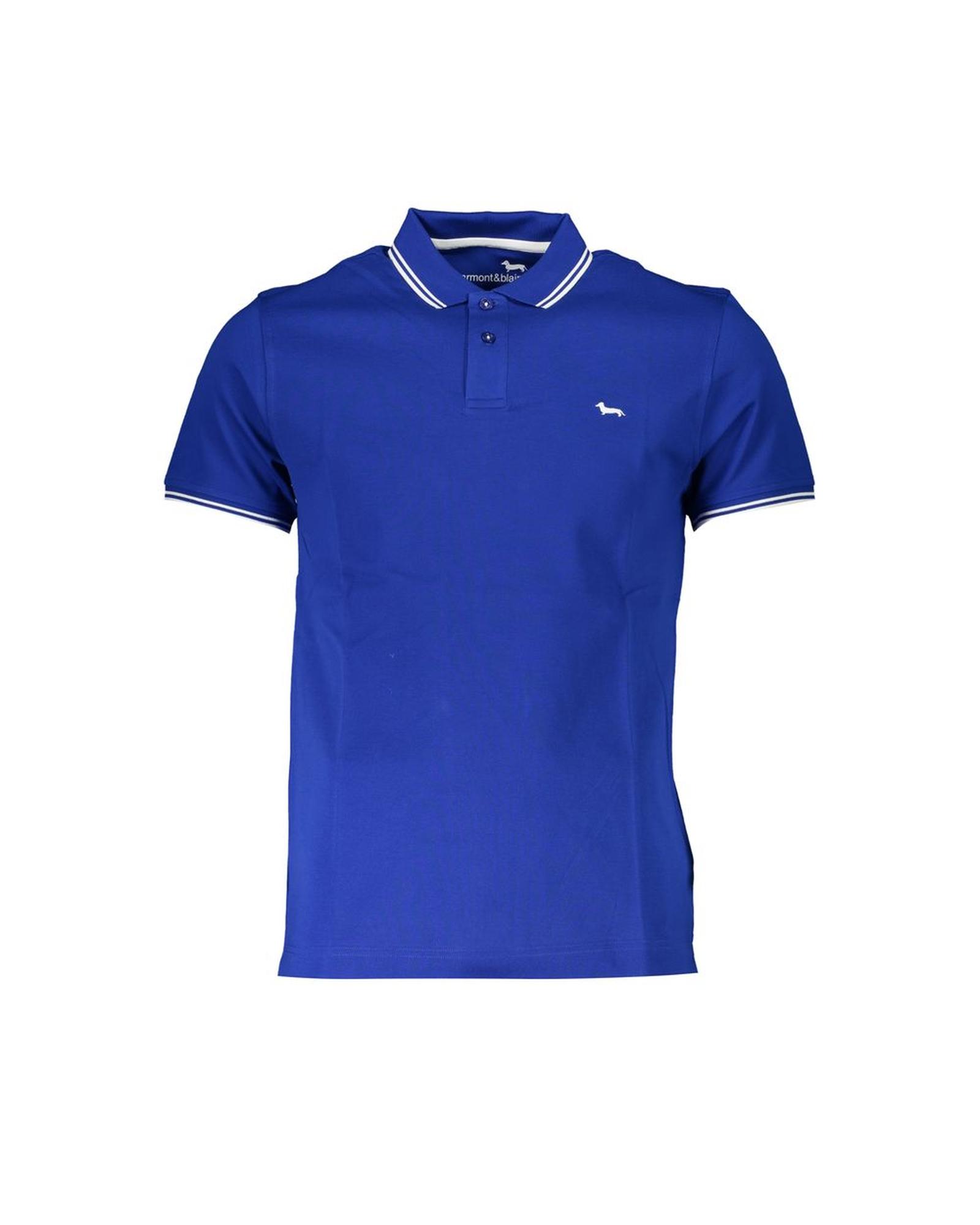 V539-HA-28220-XL-202506170335-00 Harmont & Blaine Men's Blue Cotton Polo Shirt - XL - Image 1