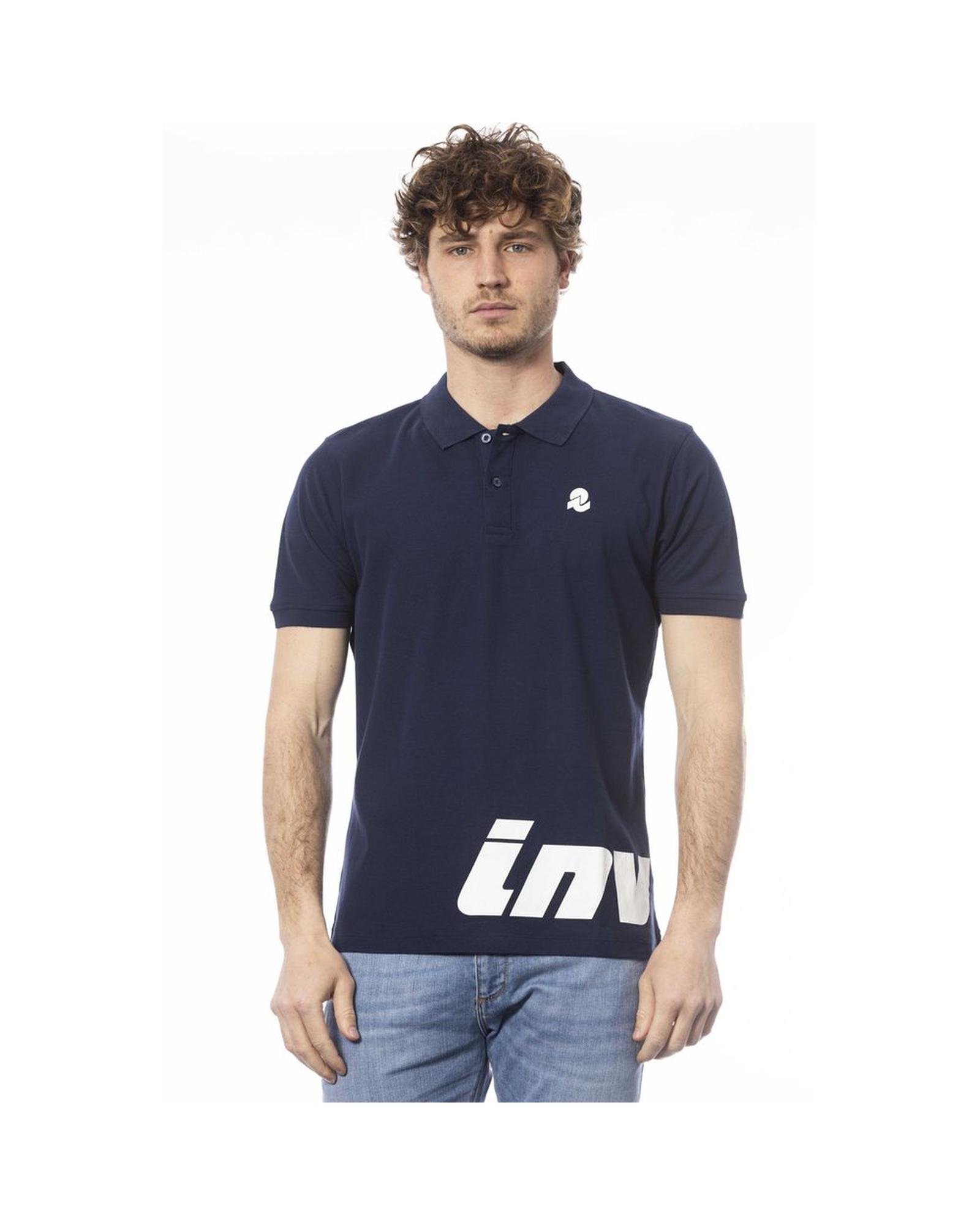 V539-IN-24061-S-169629-00 Invicta Men's Blue Cotton Polo Shirt - S - Image 1