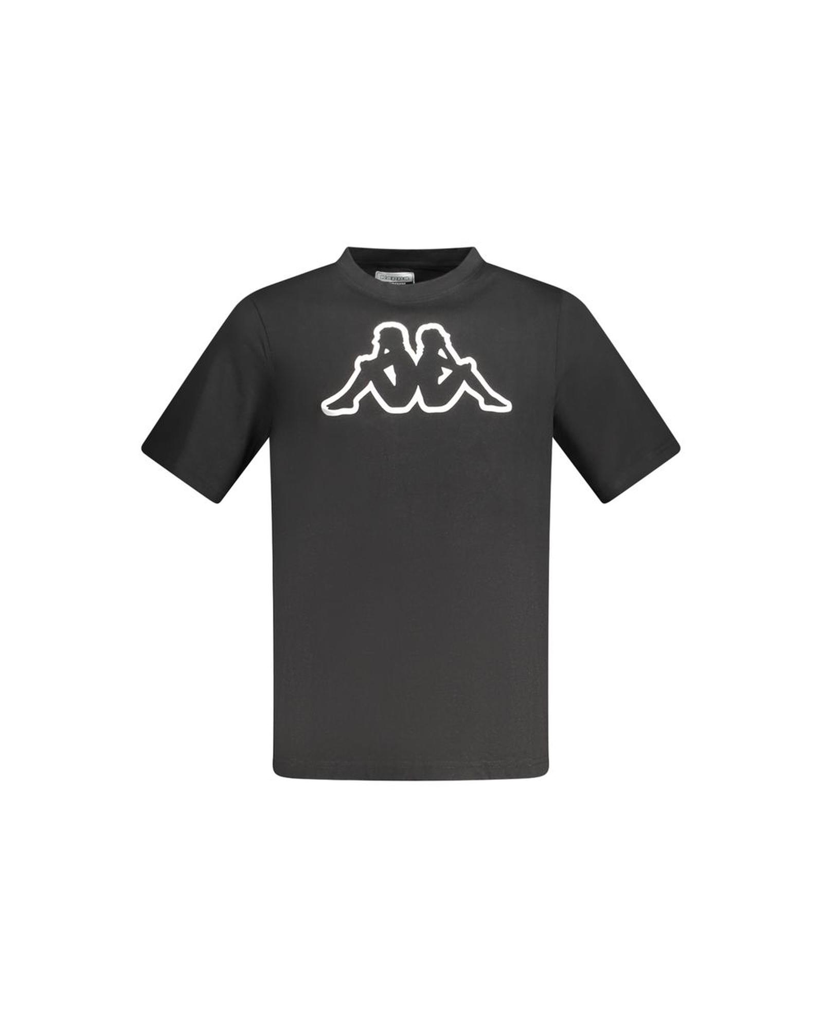 V539-KA-33207-S-202506170732-00 Kappa Men's Black Cotton T-Shirt - S - Image 1