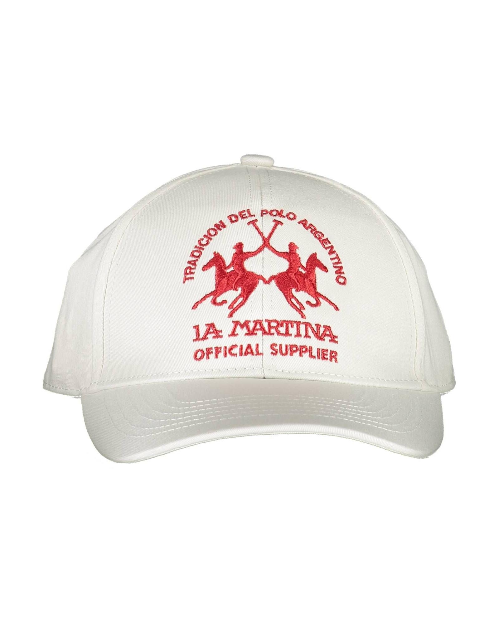 V539-LA-13273-202506170553-00 La Martina Men's Elegant Visored Hat with Embroidered Logo - One Size - Image 1