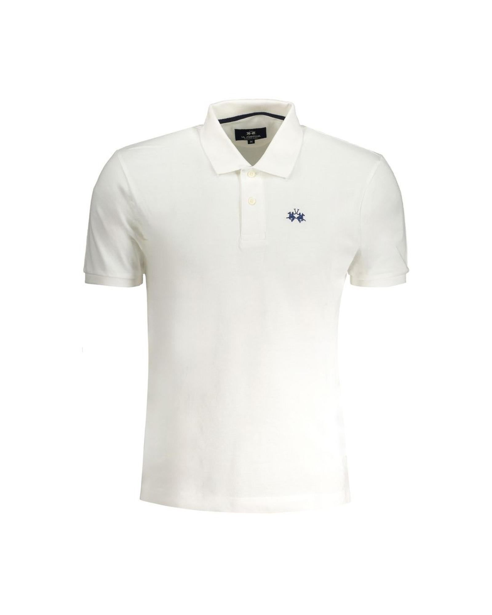 V539-LA-30434-M-202506170732-00 La Martina Men's White Cotton Polo Shirt - M - Image 1