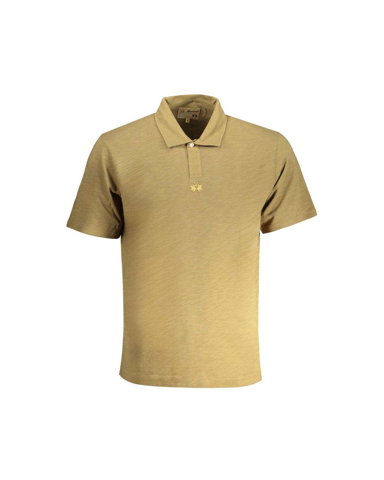 V539-LA-30447-L-202506170512-00 La Martina Men's Green Cotton Polo Shirt - L - Image 1
