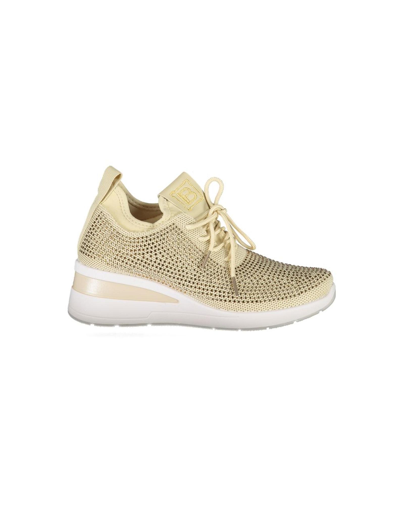 V539-LA-36472-EU39US9-202506170536-00 Laura Biagiotti Women's Beige Polyester Sneaker - 39 EU - Image 1