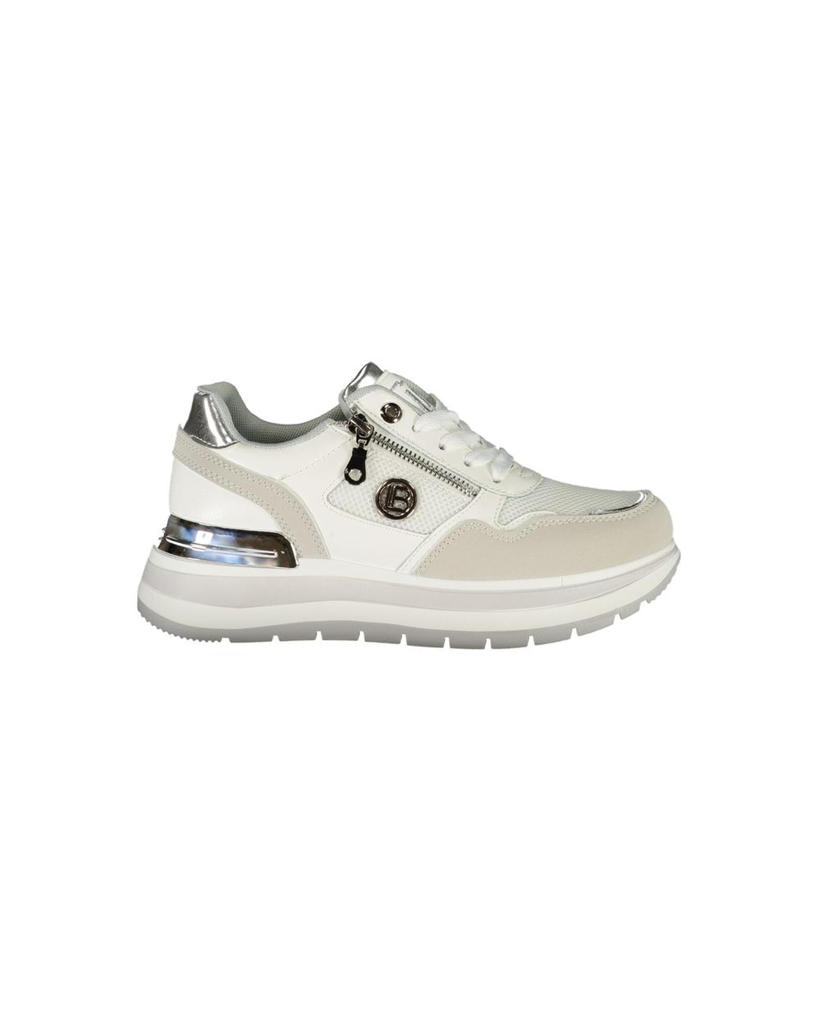 V539-LA-36493-EU38US8-202506170611-00 Laura Biagiotti Women's White Polyester Sneaker - 38 EU - Image 1