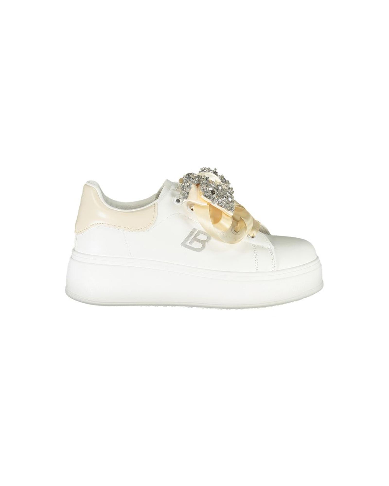V539-LA-36499-EU38US8-202506170615-00 Laura Biagiotti Women's White Polyester Sneaker - 38 EU - Image 1