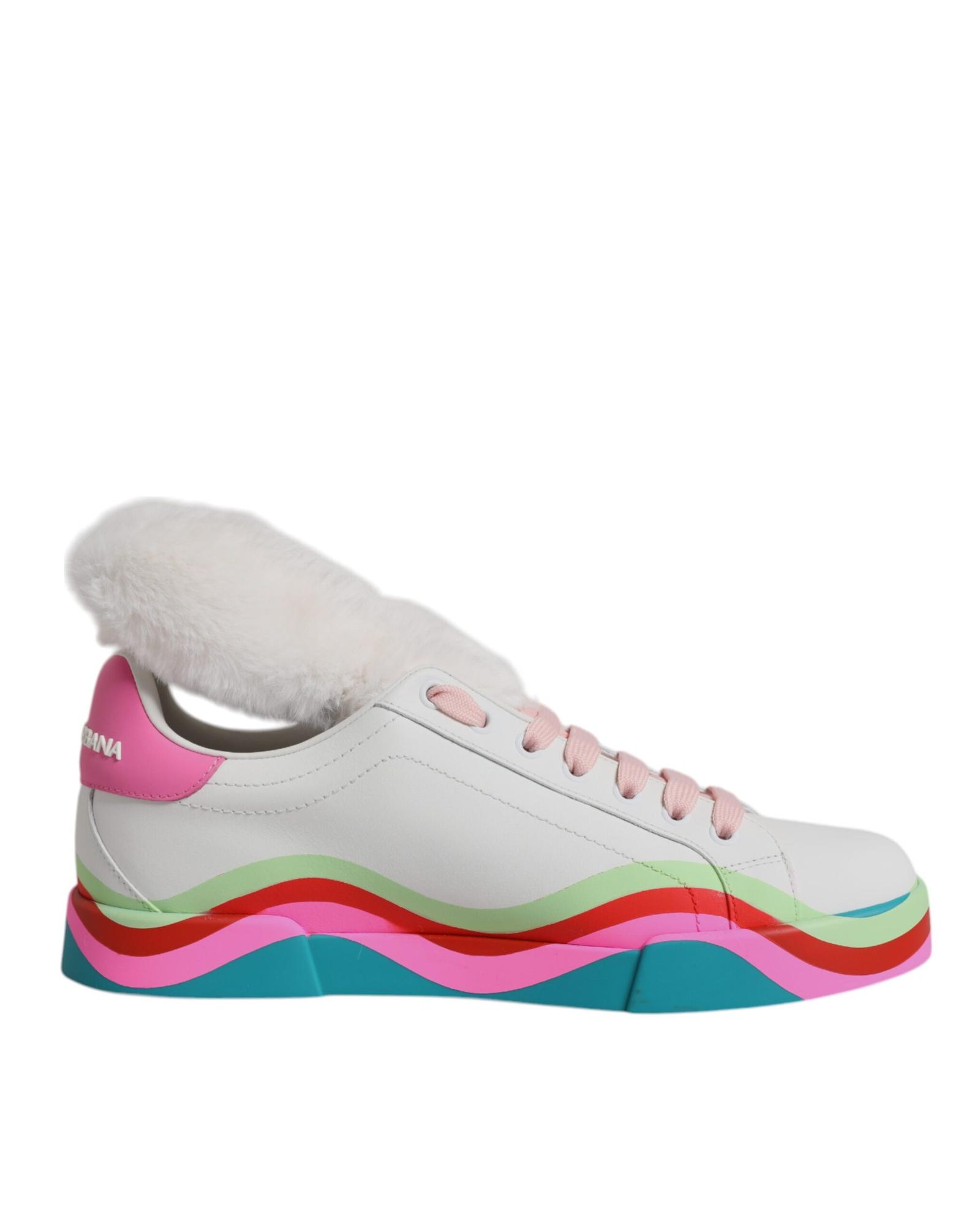 V539-LA12552-38-202506170536-00 Dolce & Gabbana Women's Multicolor Low Top Trainers Sneakers Shoes - 38 EU - Image 1