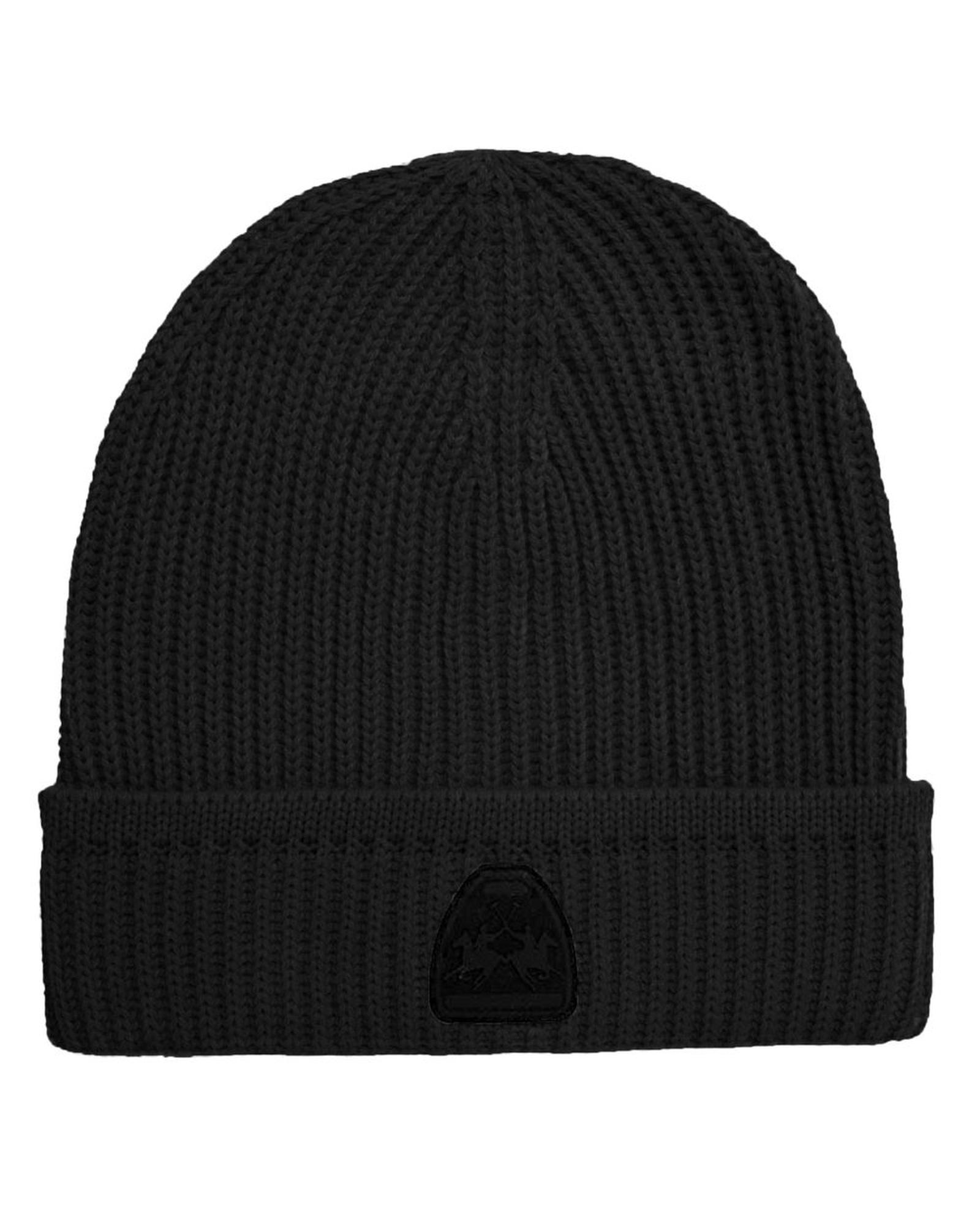 V539-LAMA-13151-202506170626-00 La Martina Men's Black Acrylic Beanie - One Size - Image 1