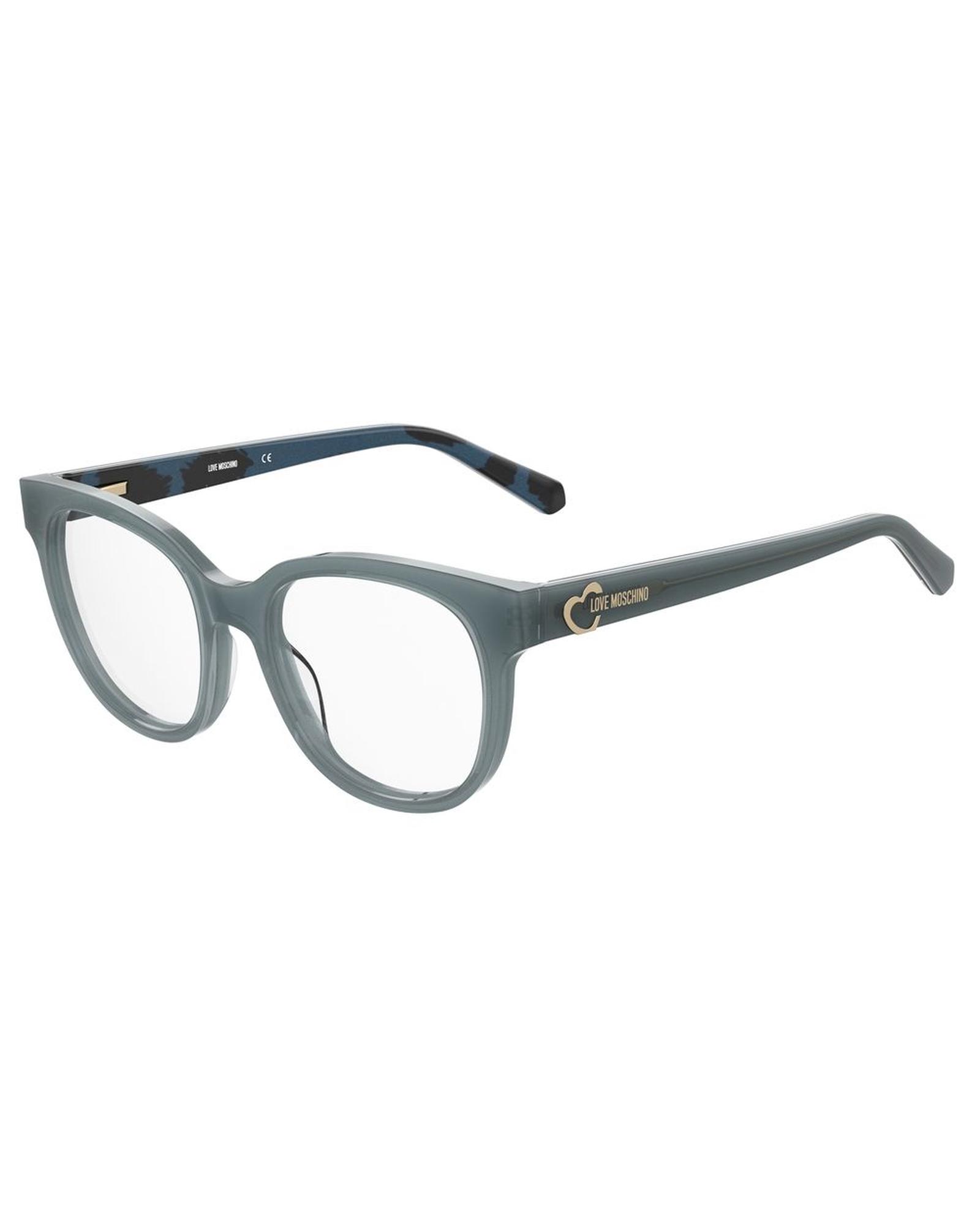 V539-LMMOL599GF5F118AC-202506170835-00 Love Moschino Women's Blue Acetate Frames - One Size - Image 1