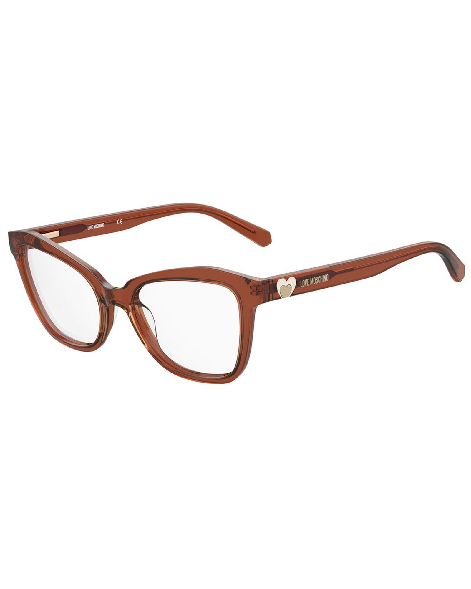 V539-LMMOL604FMPF218AC-202506170836-00 Love Moschino Women's Yellow Acetate Frames - One Size - Image 1