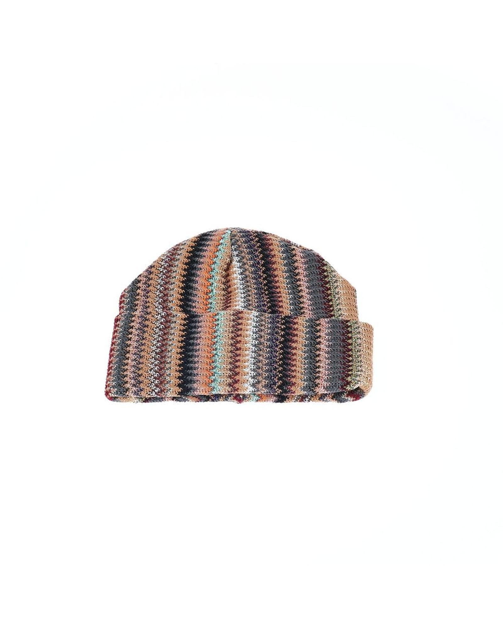 V539-MI-24211-UNI-202506170912-00 Missoni Women's Geometric Fantasy Chic Multicolor Wool Hat - One Size - Image 1