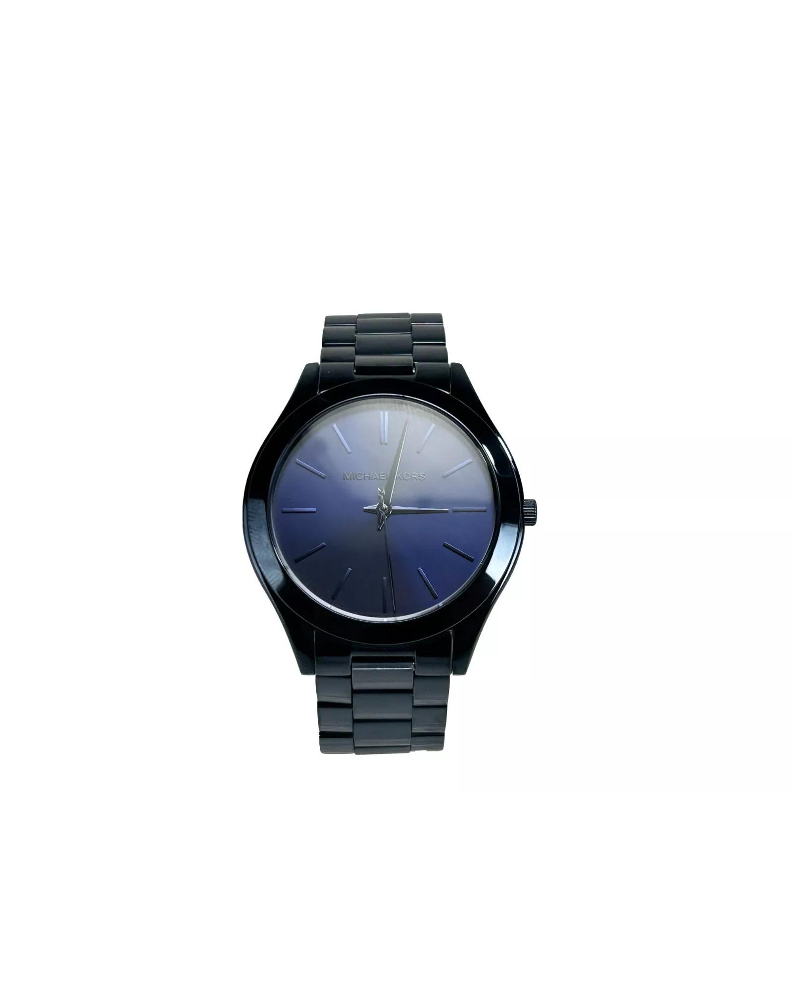 V539-MK3419-202506170926-00 Michael Kors Unisex's Slim Runway Stainless Steel Watch MK3419 Blue - One Size - Image 1