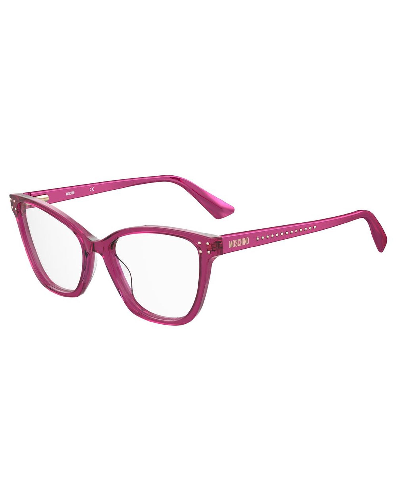 V539-MOMOS595MU1AC-202506170945-00 Moschino Women's Fuchsia Acetate Frames - One Size - Image 1