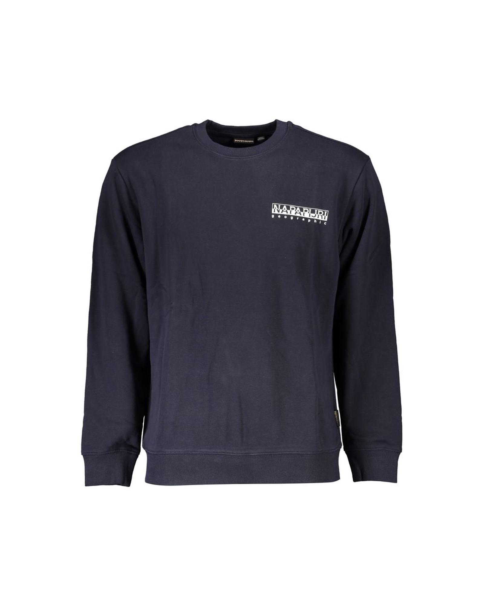V539-NA-25260-M-171970-00 Napapijri Men's Blue Cotton Sweater - M - Image 1