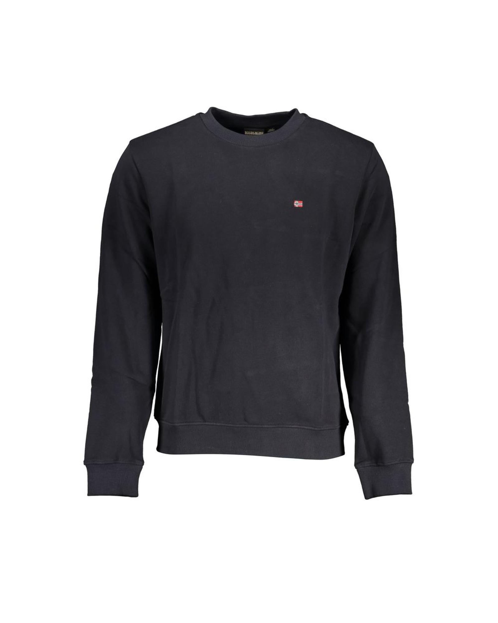 V539-NA-28071-XXL-202506111732-00 Napapijri Men's Black Cotton Sweater - 2XL - Image 1