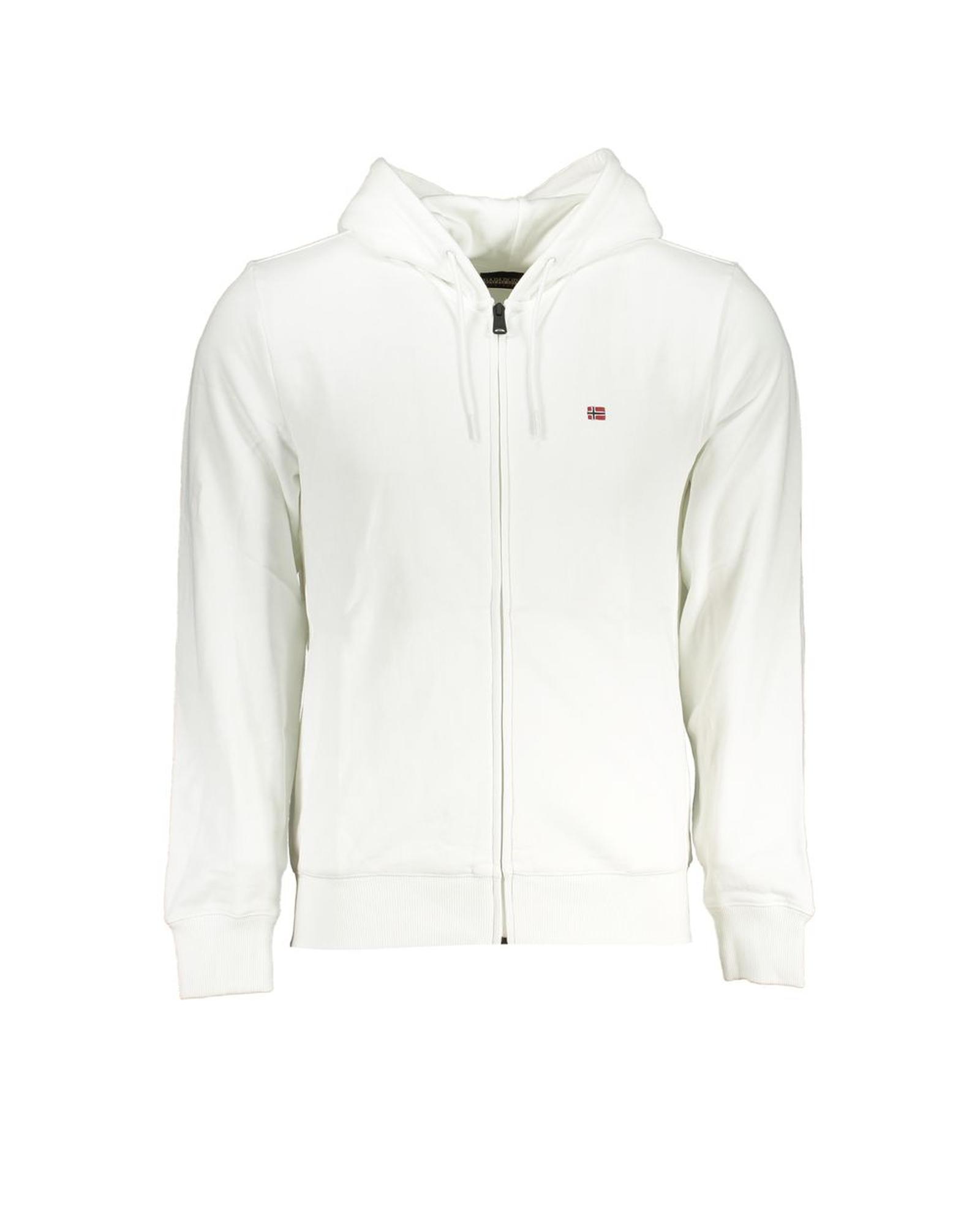 V539-NA-28074-S-172075-00 Napapijri Men's White Cotton Sweater - S - Image 1