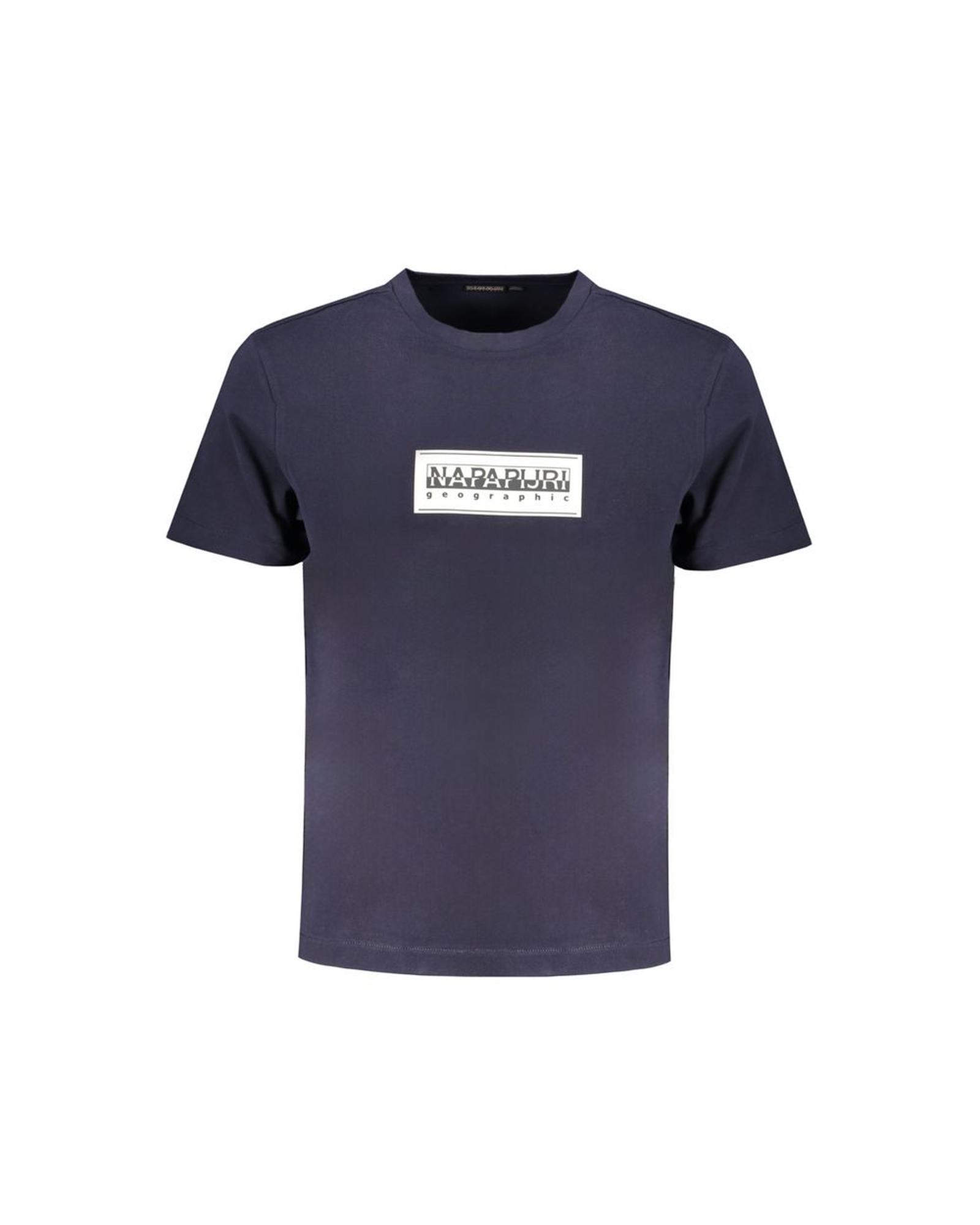 V539-NA-31616-S-202506171222-00 Napapijri Men's Blue Cotton T-Shirt - S - Image 1