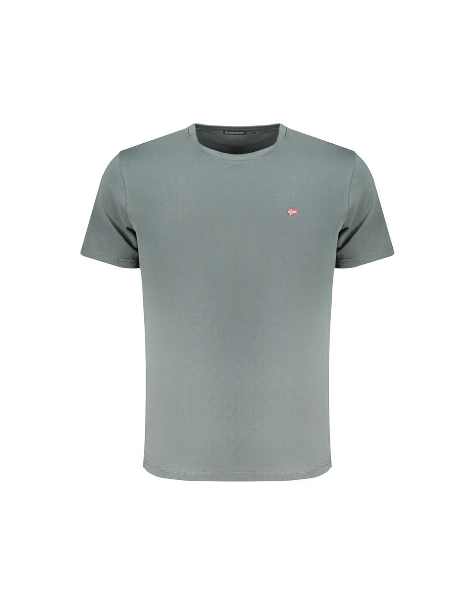 V539-NA-31619-S-202506171227-00 Napapijri Men's Green Cotton T-Shirt - S - Image 1
