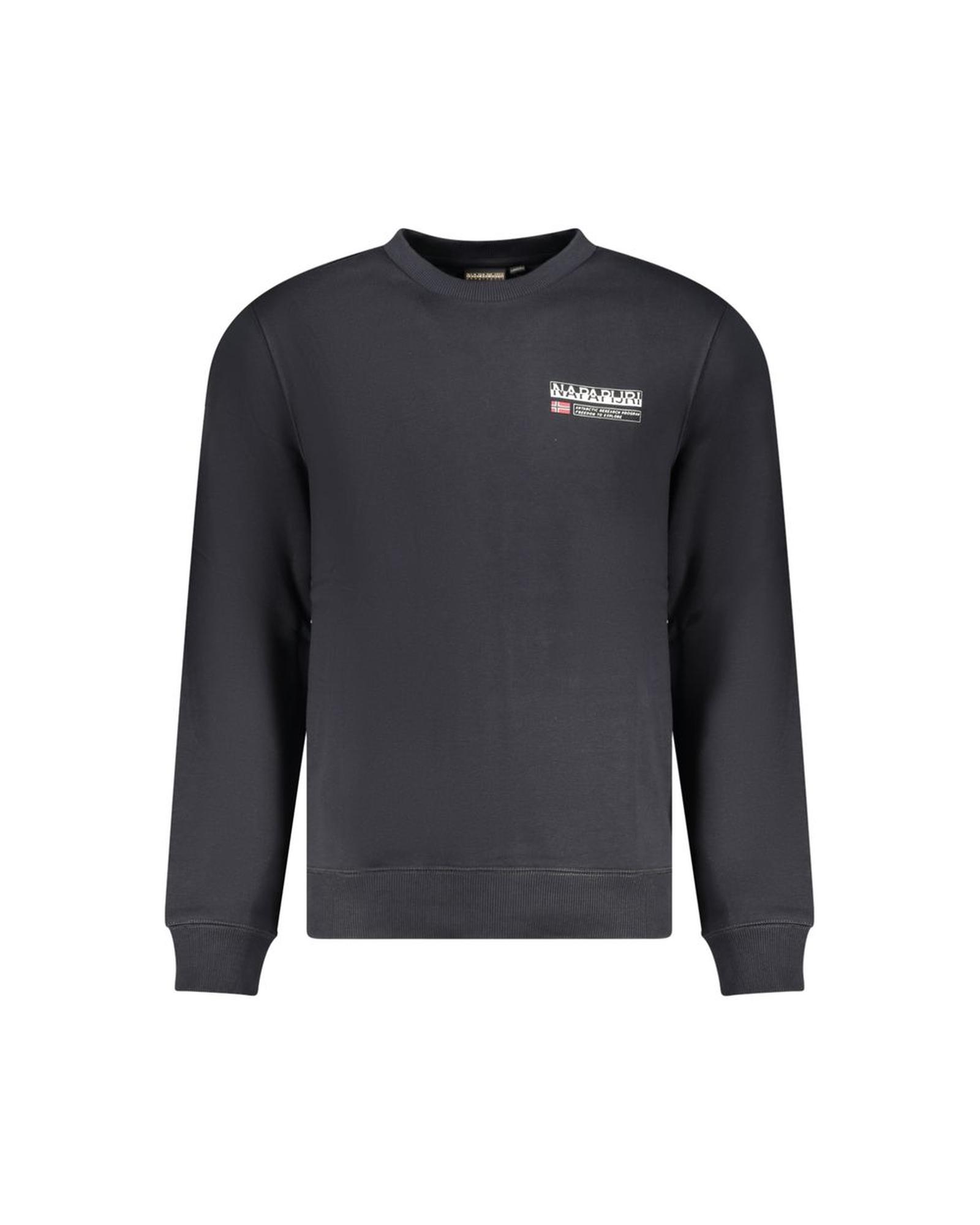 V539-NA-32122-M-202506171232-00 Napapijri Men's Black Cotton Sweater - M - Image 1