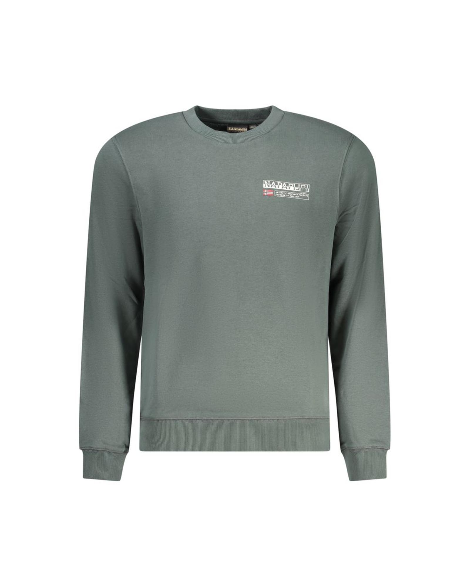 V539-NA-32127-XXL-202506171236-00 Napapijri Men's Green Cotton Sweater - 2XL - Image 1