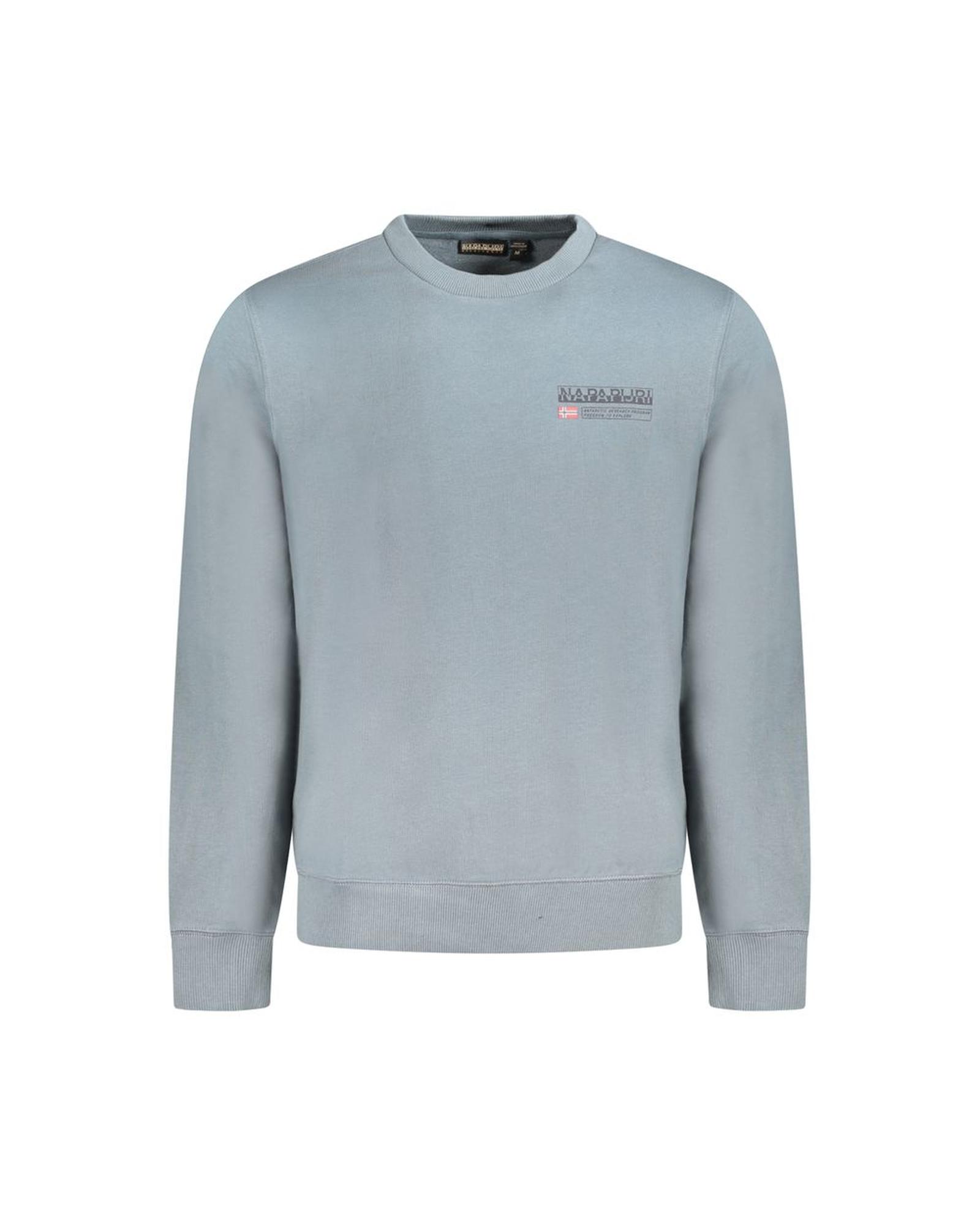 V539-NA-35687-M-202506171302-00 Napapijri Men's Gray Cotton Sweater - M - Image 1