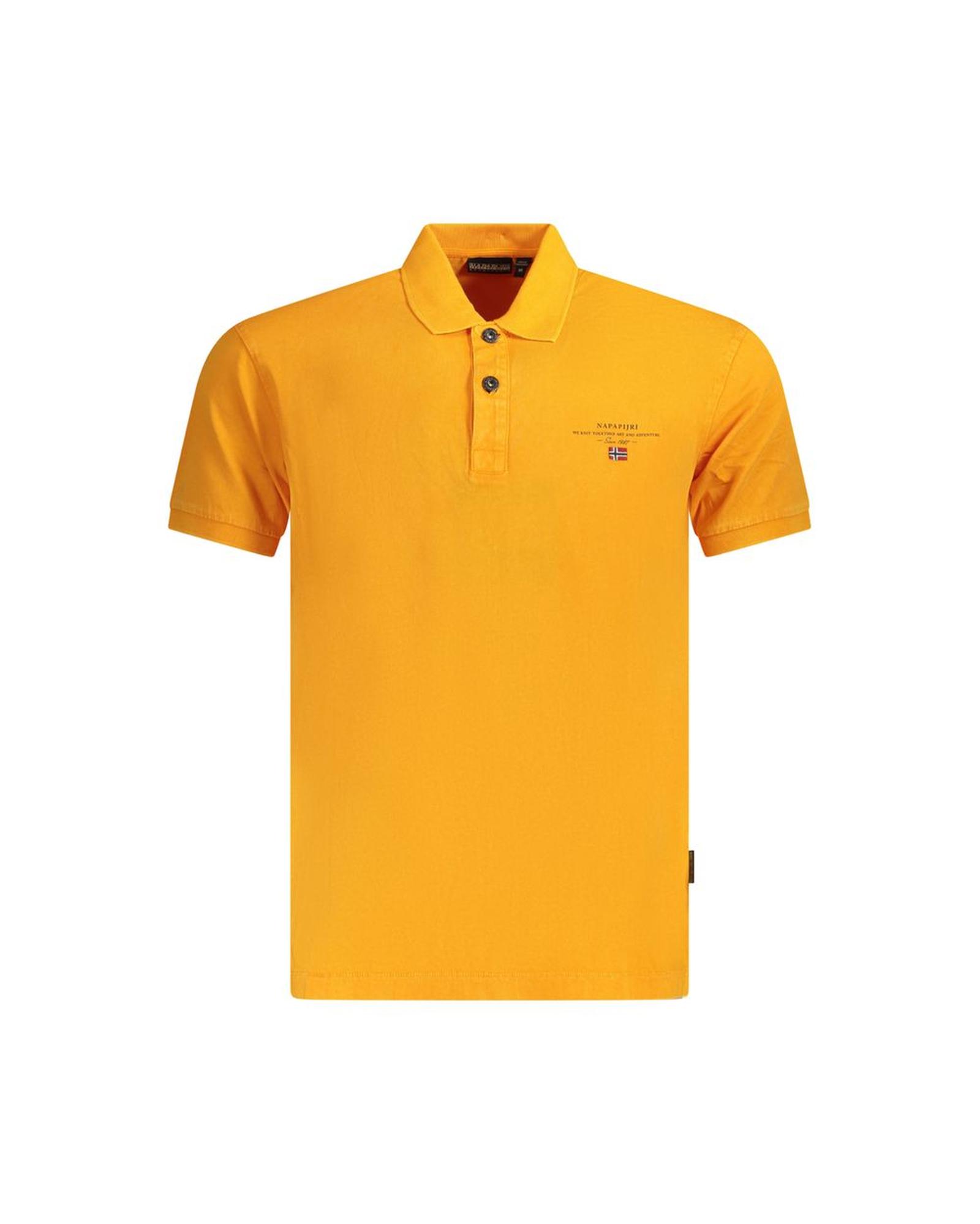 V539-NA-35689-M-202506171312-00 Napapijri Men's Orange Cotton Polo Shirt - M - Image 1