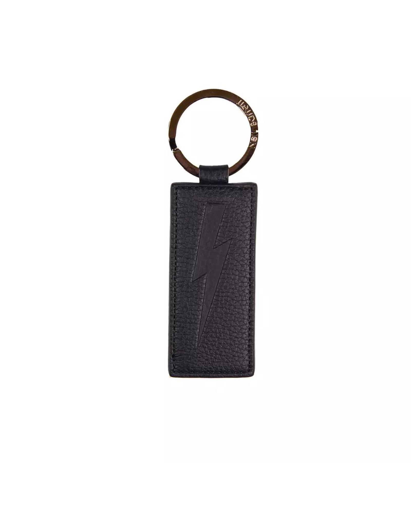 V539-NE-21064-202506171210-00 Neil Barrett Men's Chic Blue Leather Keychain for - One Size - Image 1