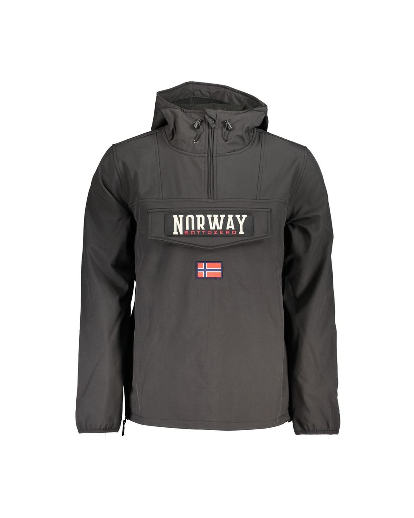 V539-NO-25572-L-202506171452-00 Norway 1963 Men's Black Polyester Jacket - L - Image 1