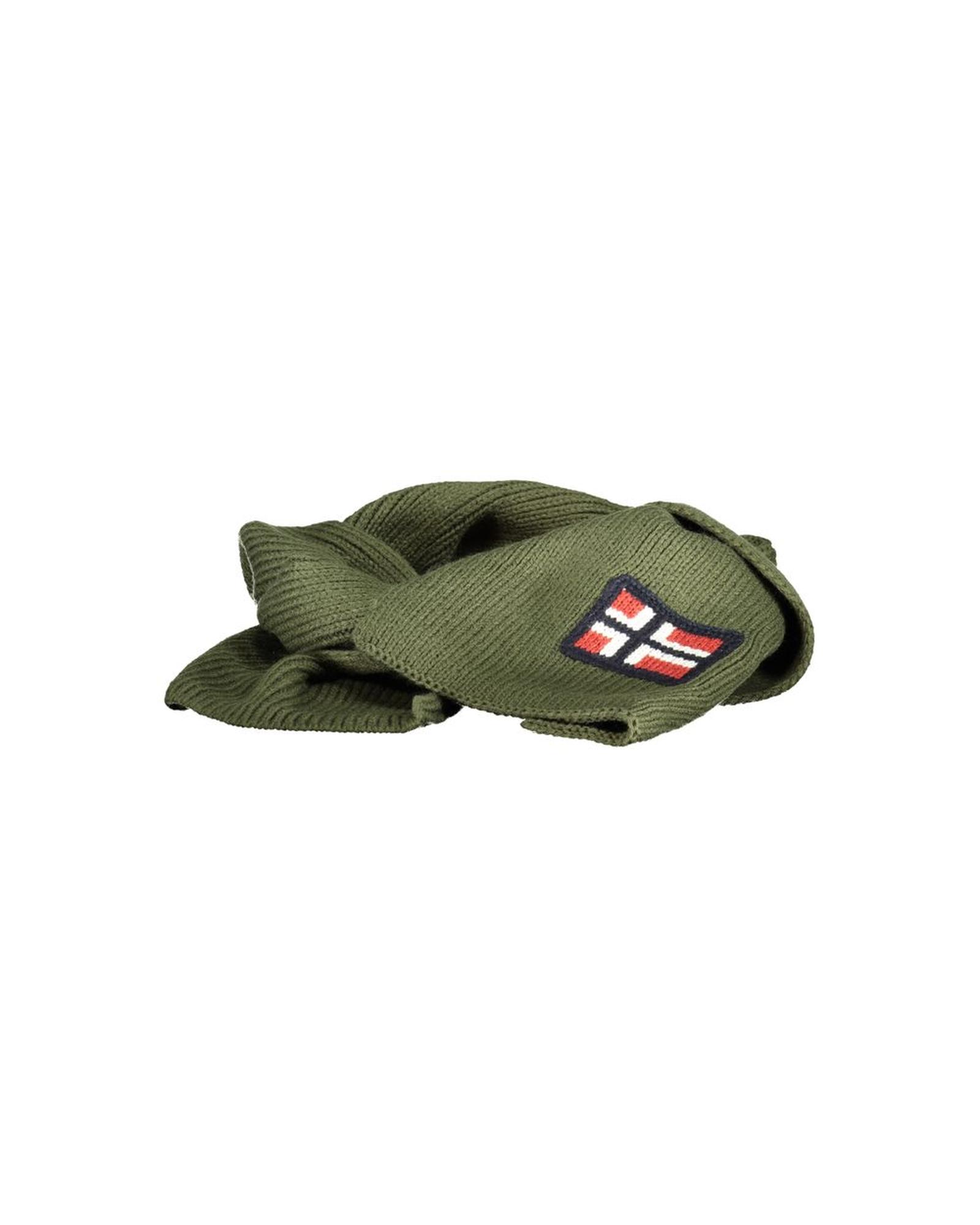 V539-NO-25582-202506171502-00 Norway 1963 Men's Green Acrylic Scarf - One Size - Image 1