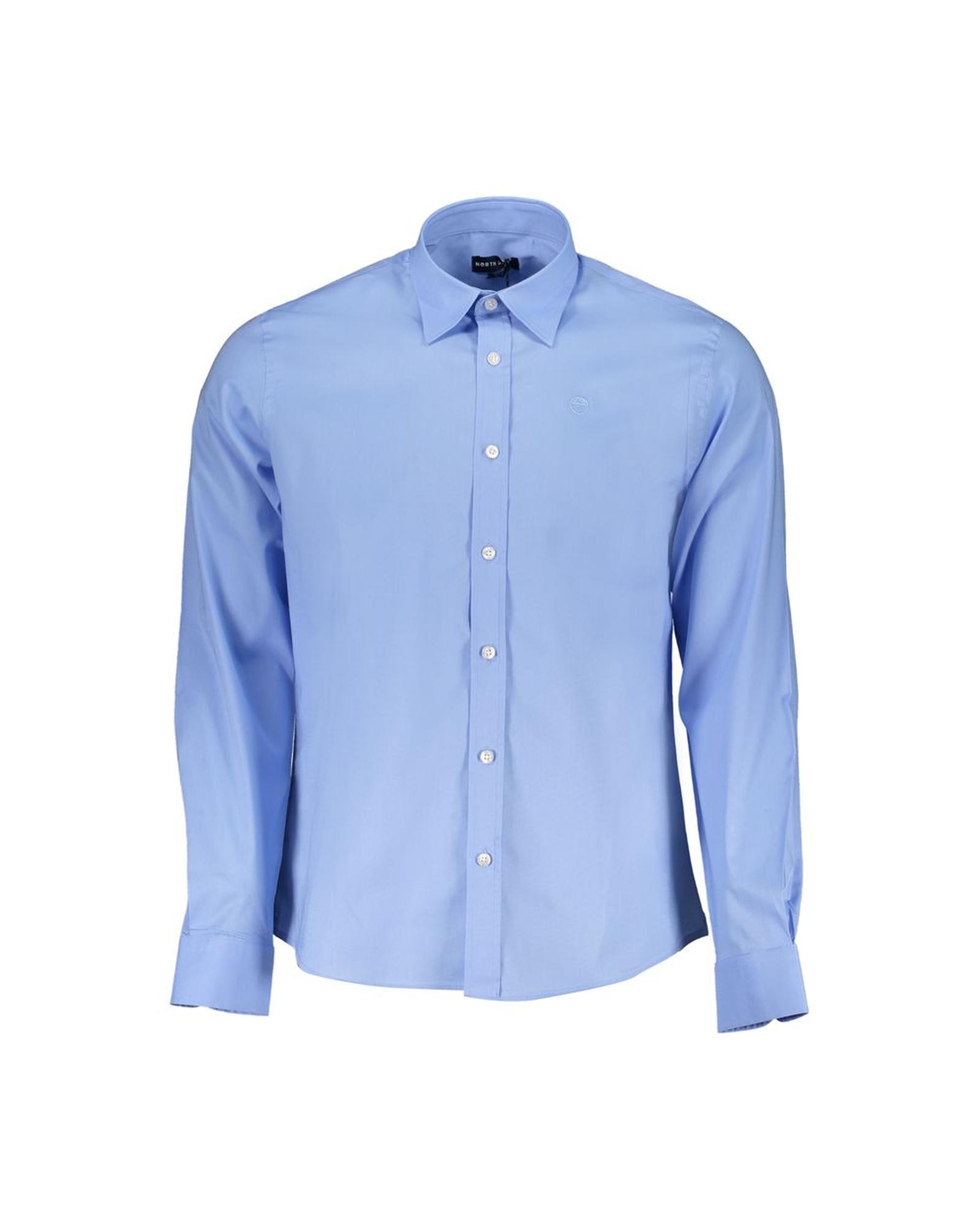 V539-NO-29725-S-202506171916-00 North Sails Men's Light Blue Cotton Shirt - S - Image 1