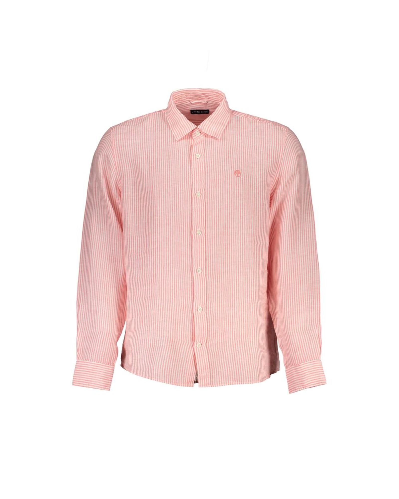 V539-NO-29727-M-202506171916-00 North Sails Men's Pink Linen Shirt - M - Image 1