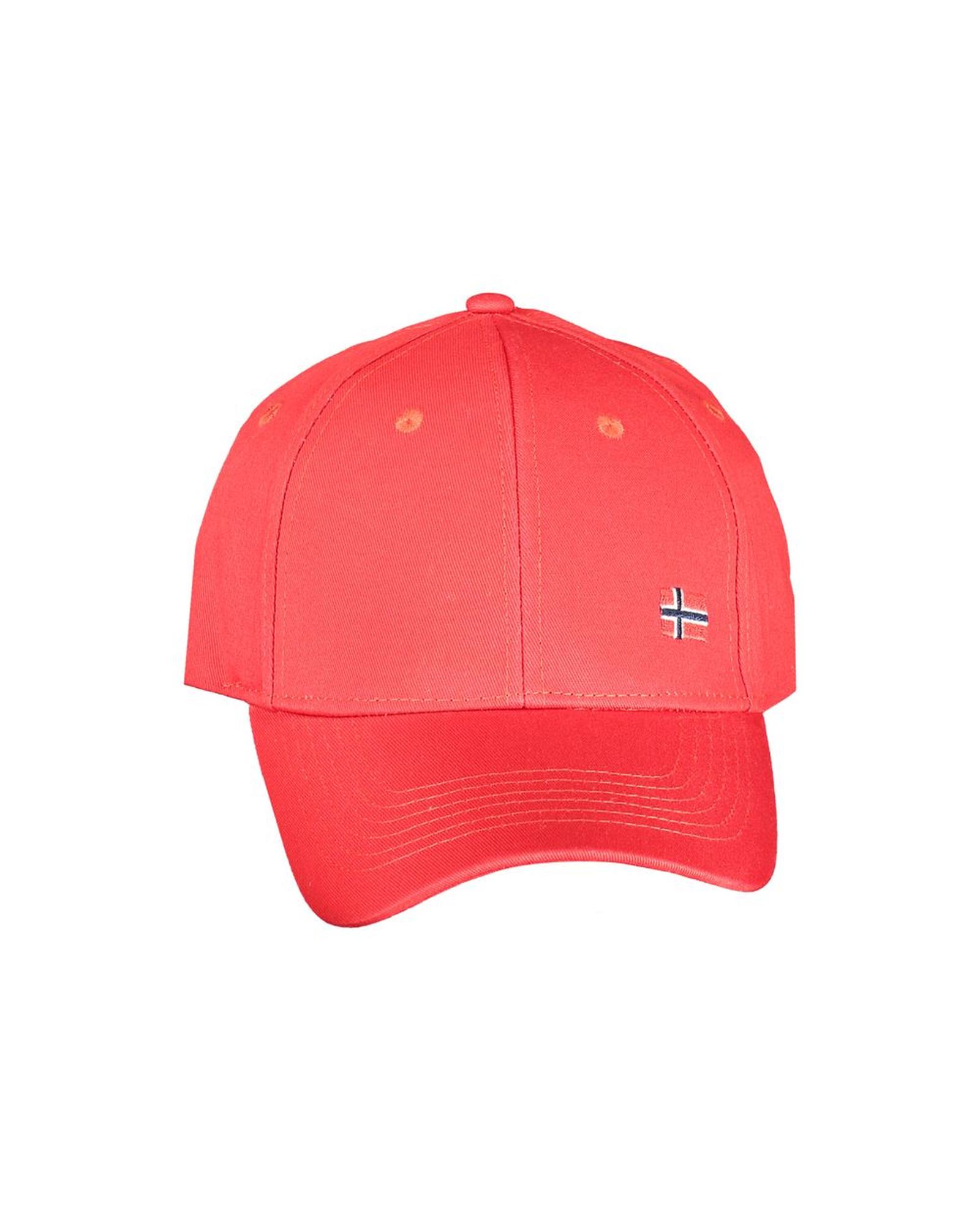 V539-NO-30941-202506171940-00 Norway 1963 Men's Red Cotton Hats & Cap - One Size - Image 1