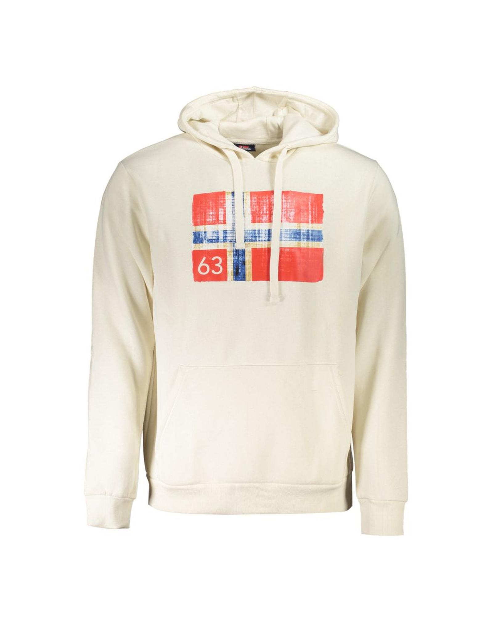 V539-NO-31782-XL-202506171712-00 Norway 1963 Men's White Cotton Sweater - XL - Image 1