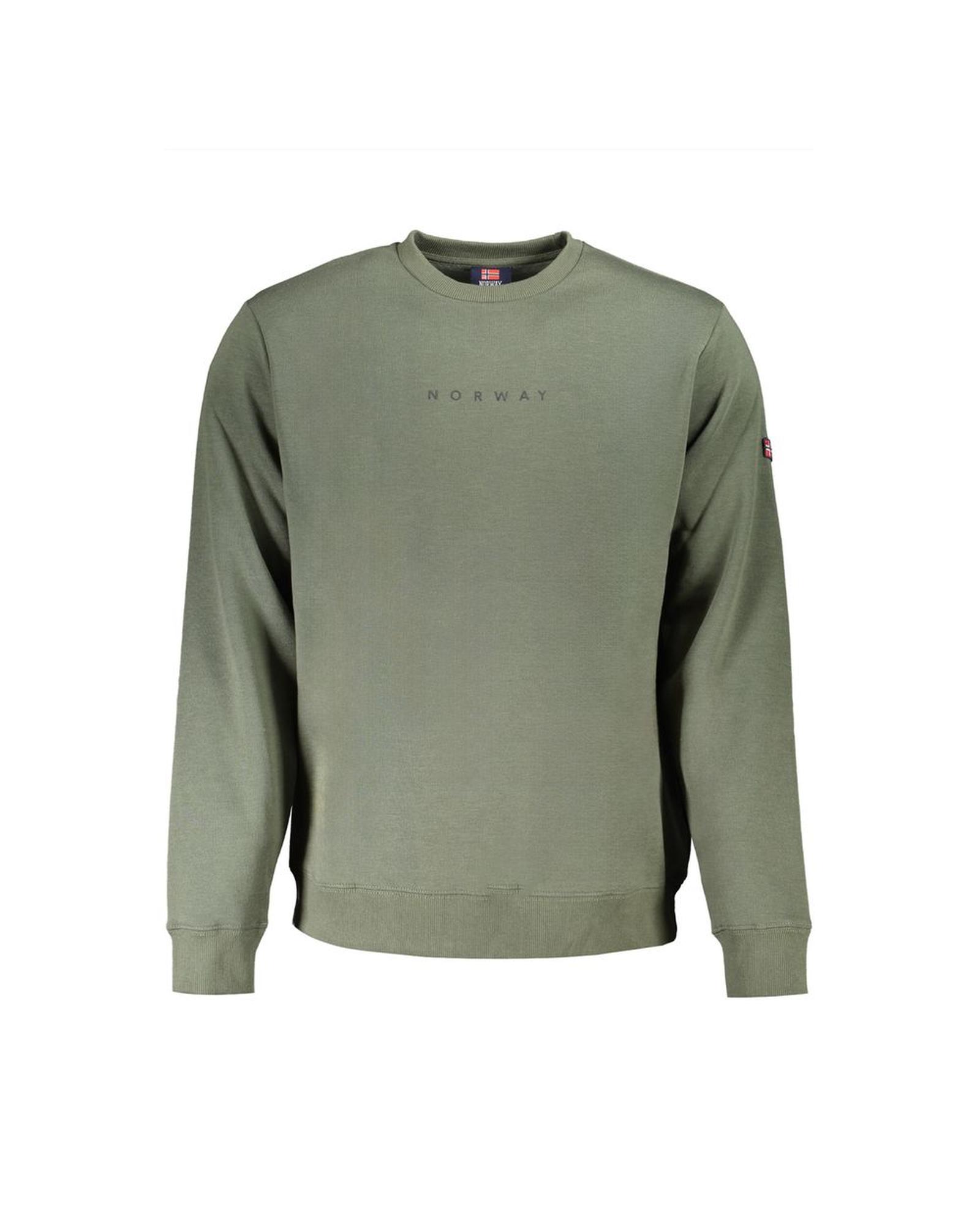 V539-NO-31802-XXL-202506171717-00 Norway 1963 Men's Green Cotton Sweater - 2XL - Image 1