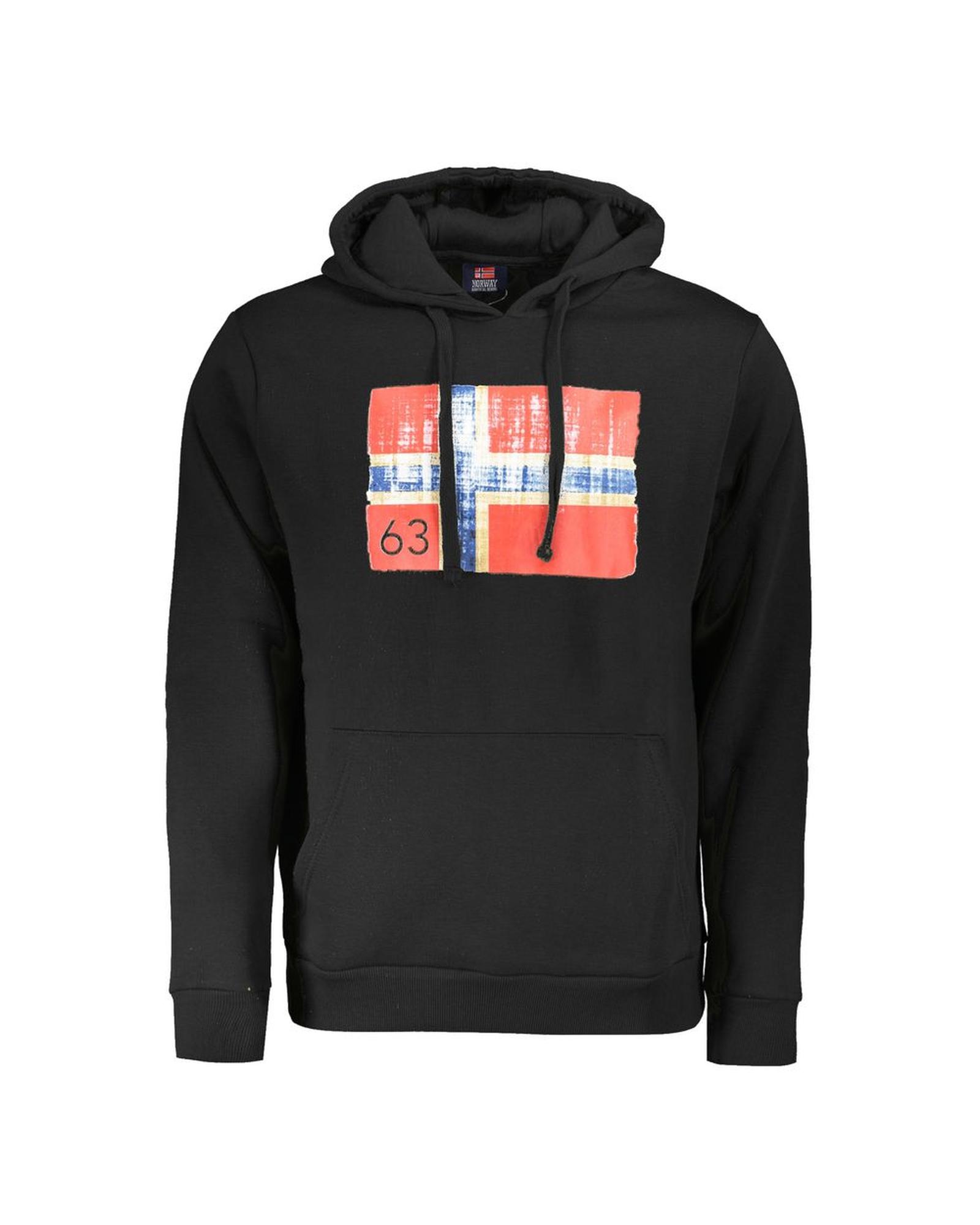 V539-NO-31829-XL-202506171721-00 Norway 1963 Men's Black Cotton Sweater - XL - Image 1