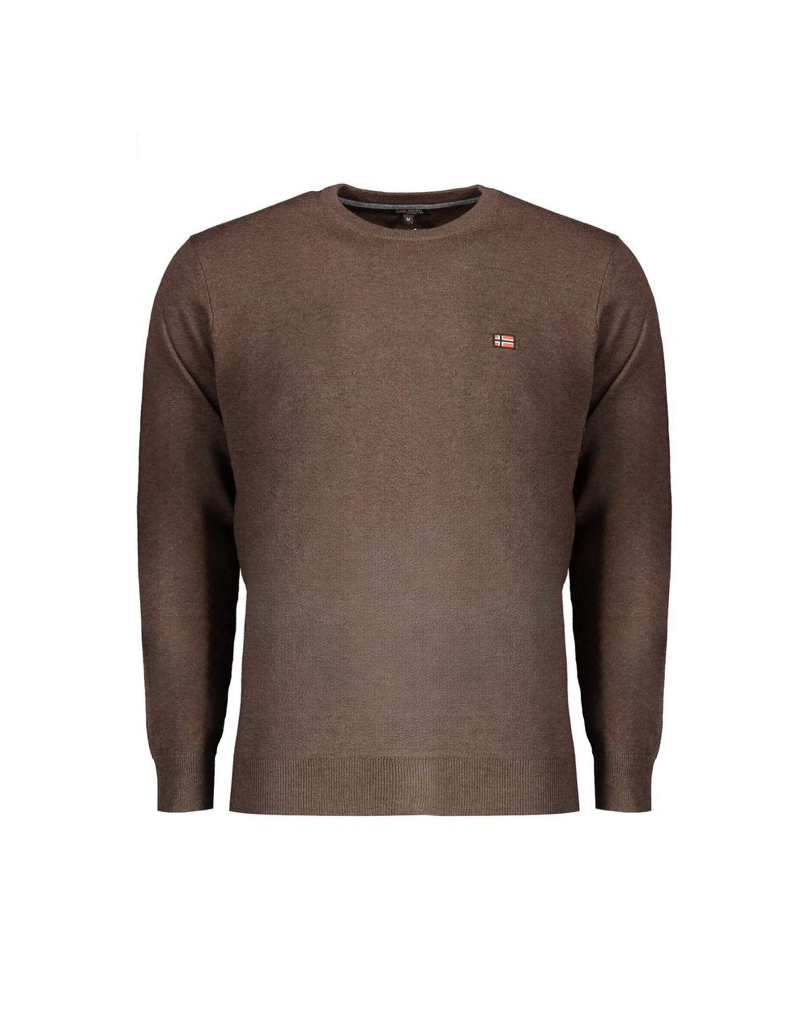 V539-NO-32033-XXL-202506171742-00 Norway 1963 Men's Brown Wool Sweater - 2XL - Image 1