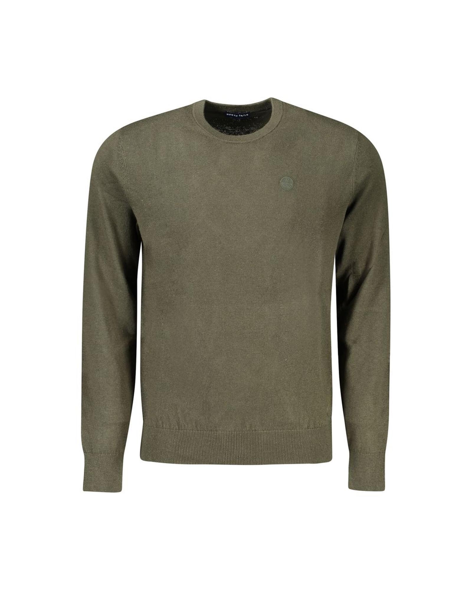 V539-NO-32940-S-202506171915-00 North Sails Men's Green Cotton Sweater - S - Image 1