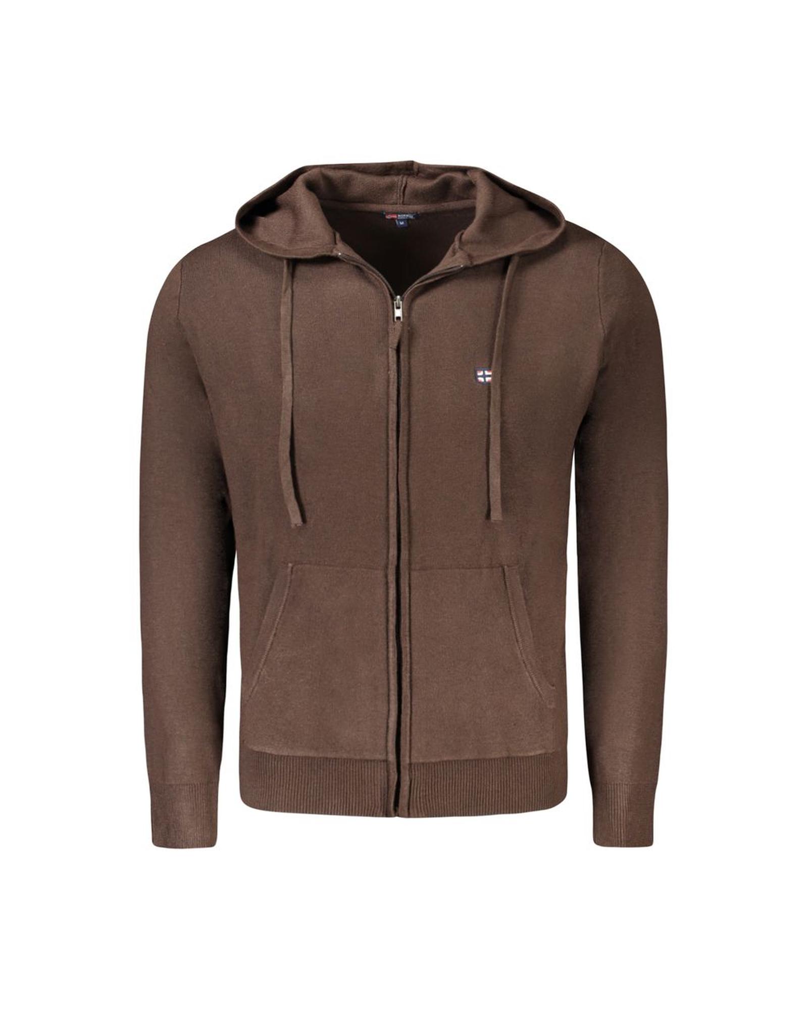 V539-NO-33181-3XL-202506171645-00 Norway 1963 Men's Brown Polyester Sweater - 3XL - Image 1