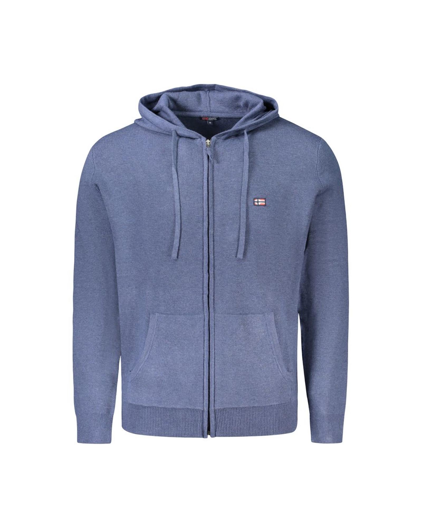 V539-NO-33185-L-202506171652-00 Norway 1963 Men's Blue Polyester Sweater - L - Image 1