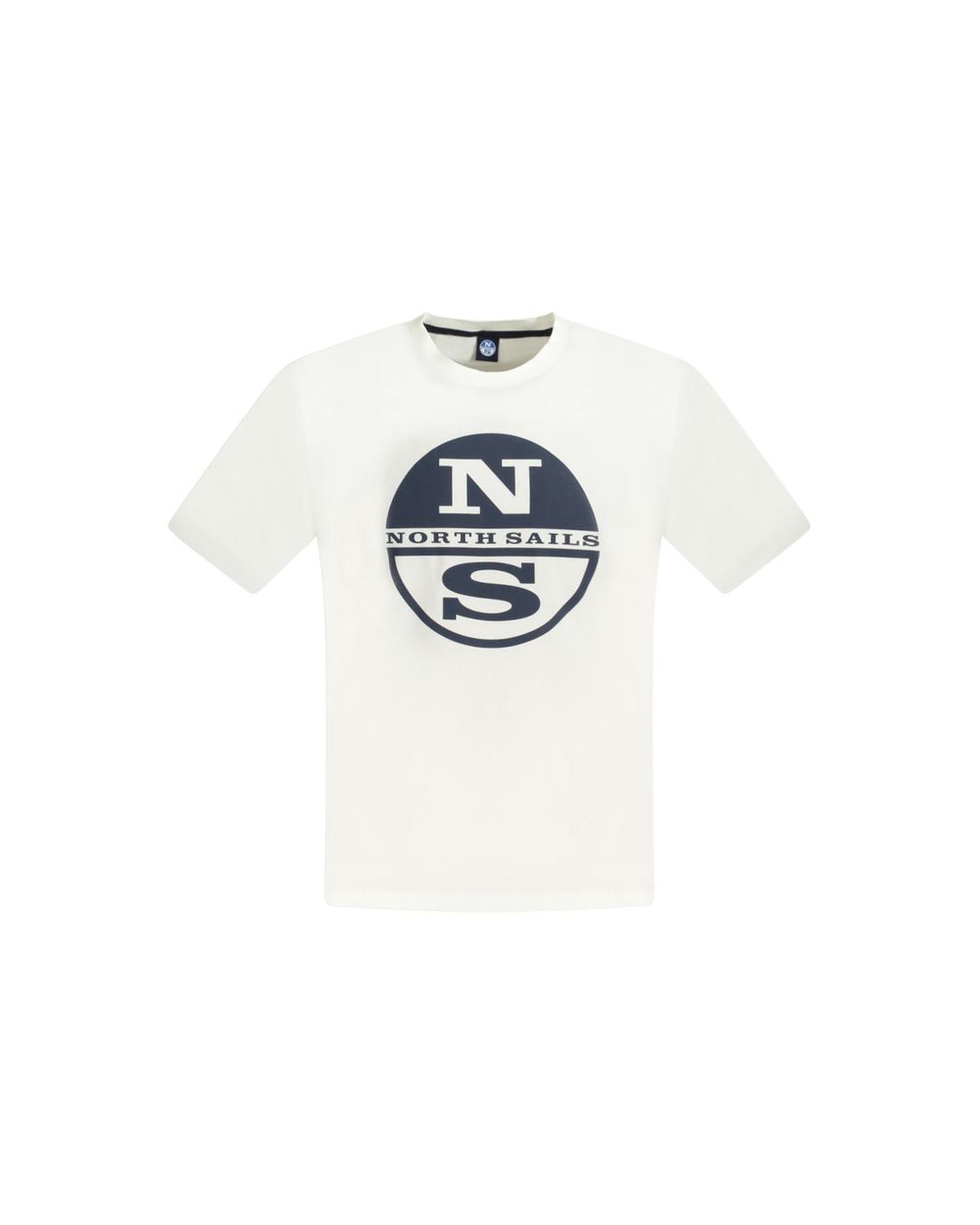 V539-NO-33737-3XL-202506171731-00 North Sails Men's White Cotton T-Shirt - 3XL - Image 1