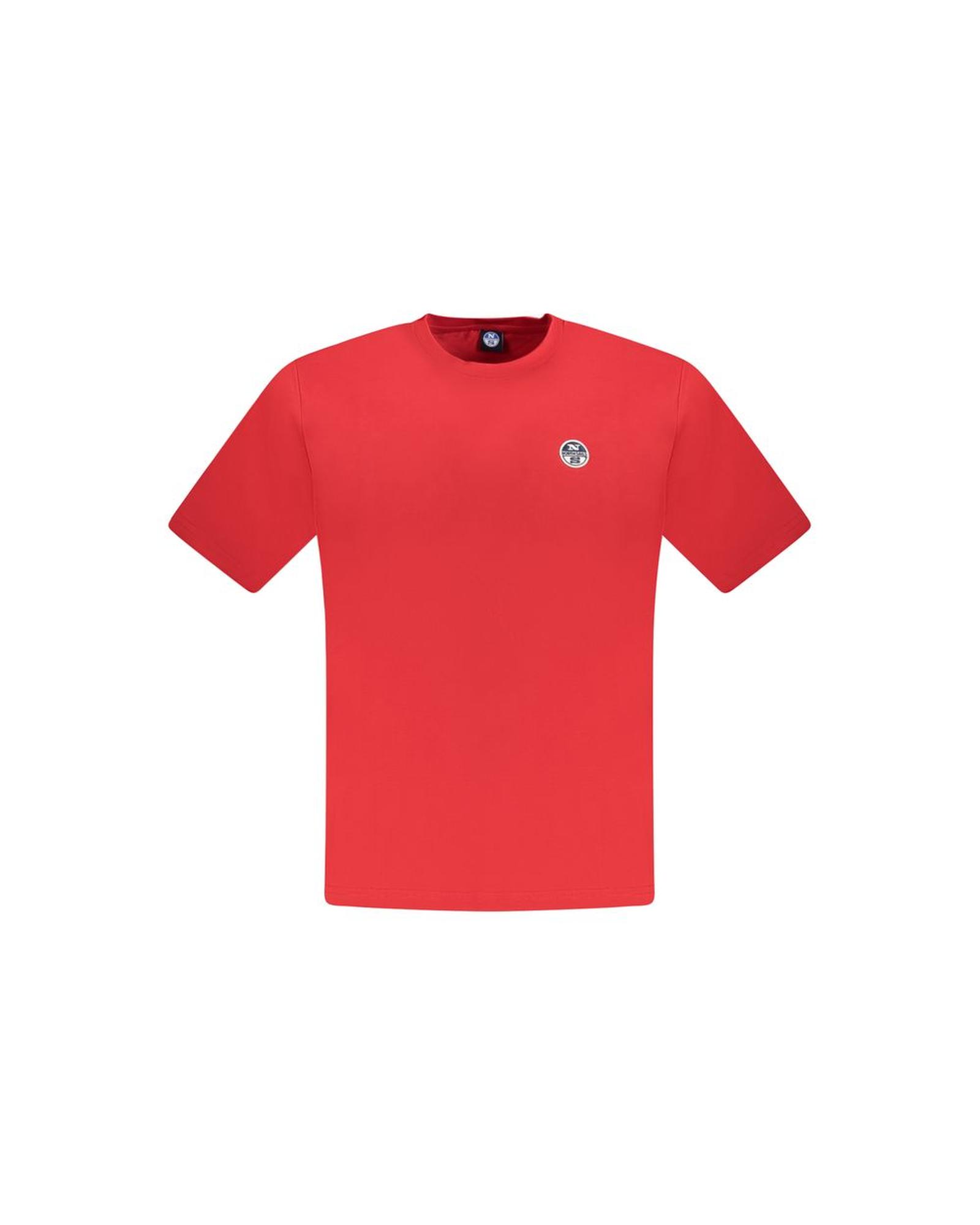 V539-NO-33739-XL-202506171742-00 North Sails Men's Red Cotton T-Shirt - XL - Image 1