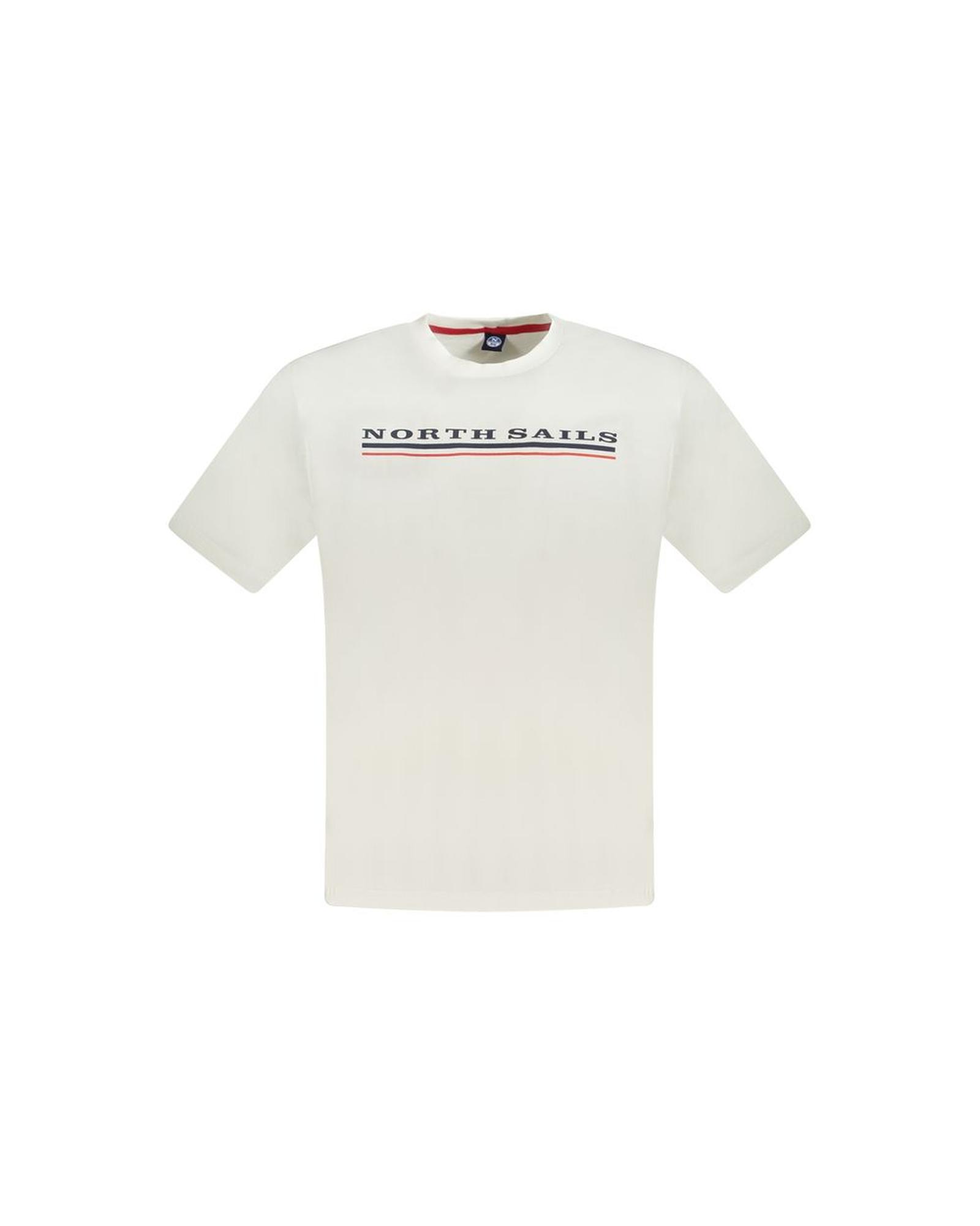 V539-NO-33746-XXL-202506171831-00 North Sails Men's White Cotton T-Shirt - 2XL - Image 1