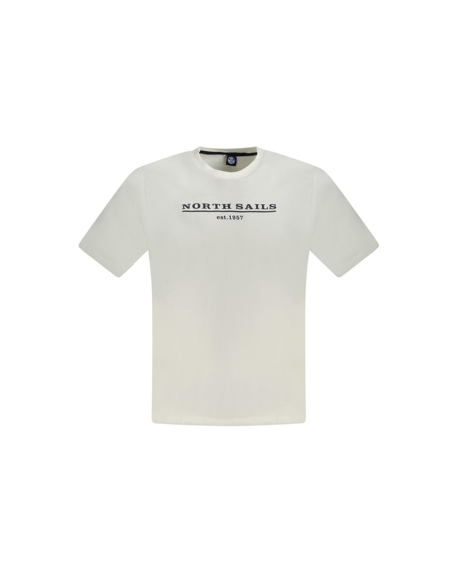 V539-NO-33748-3XL-202506171836-00 North Sails Men's White Cotton T-Shirt - 3XL - Image 1