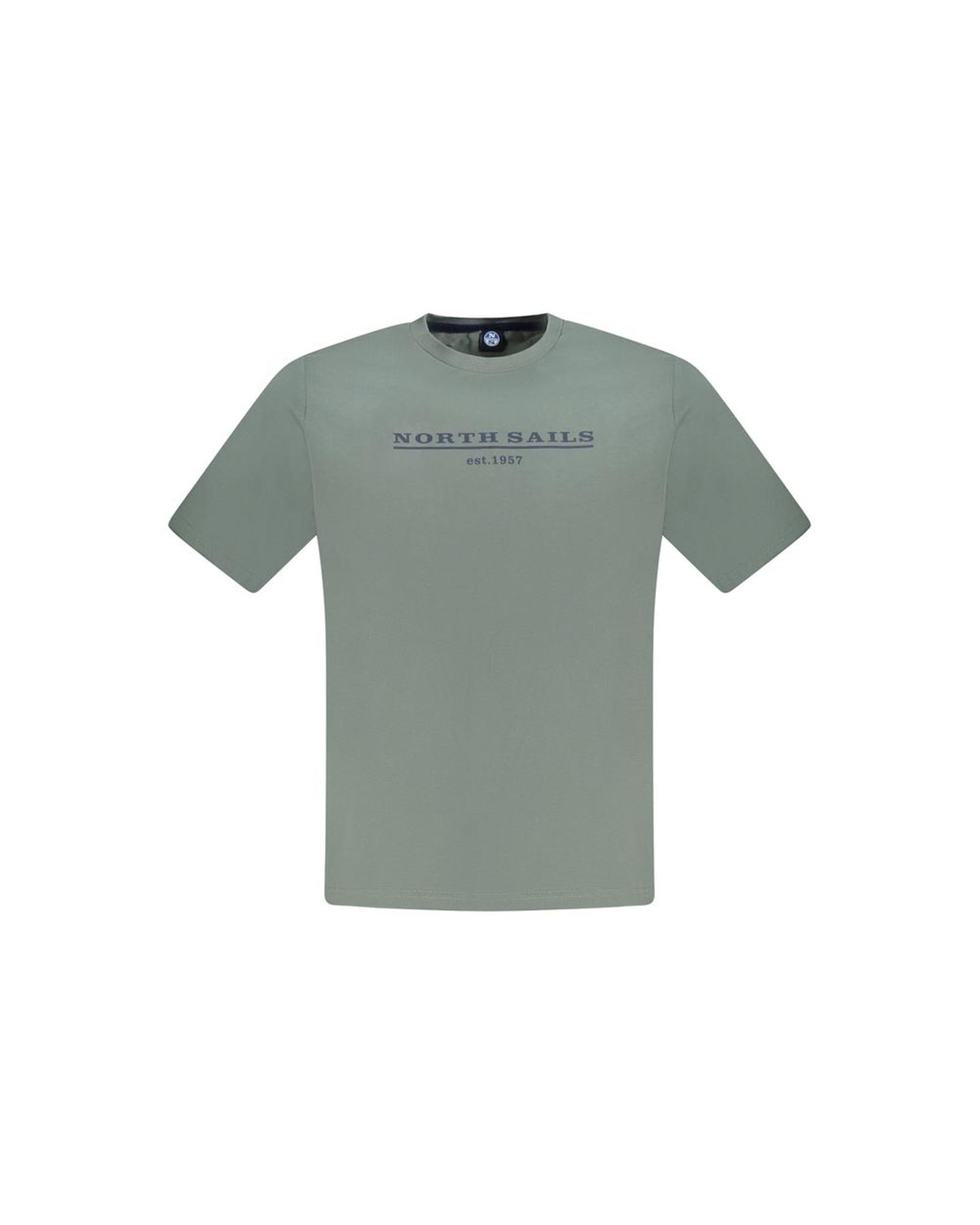 V539-NO-33756-M-202506172220-00 North Sails Men's Green Cotton T-Shirt - M - Image 1