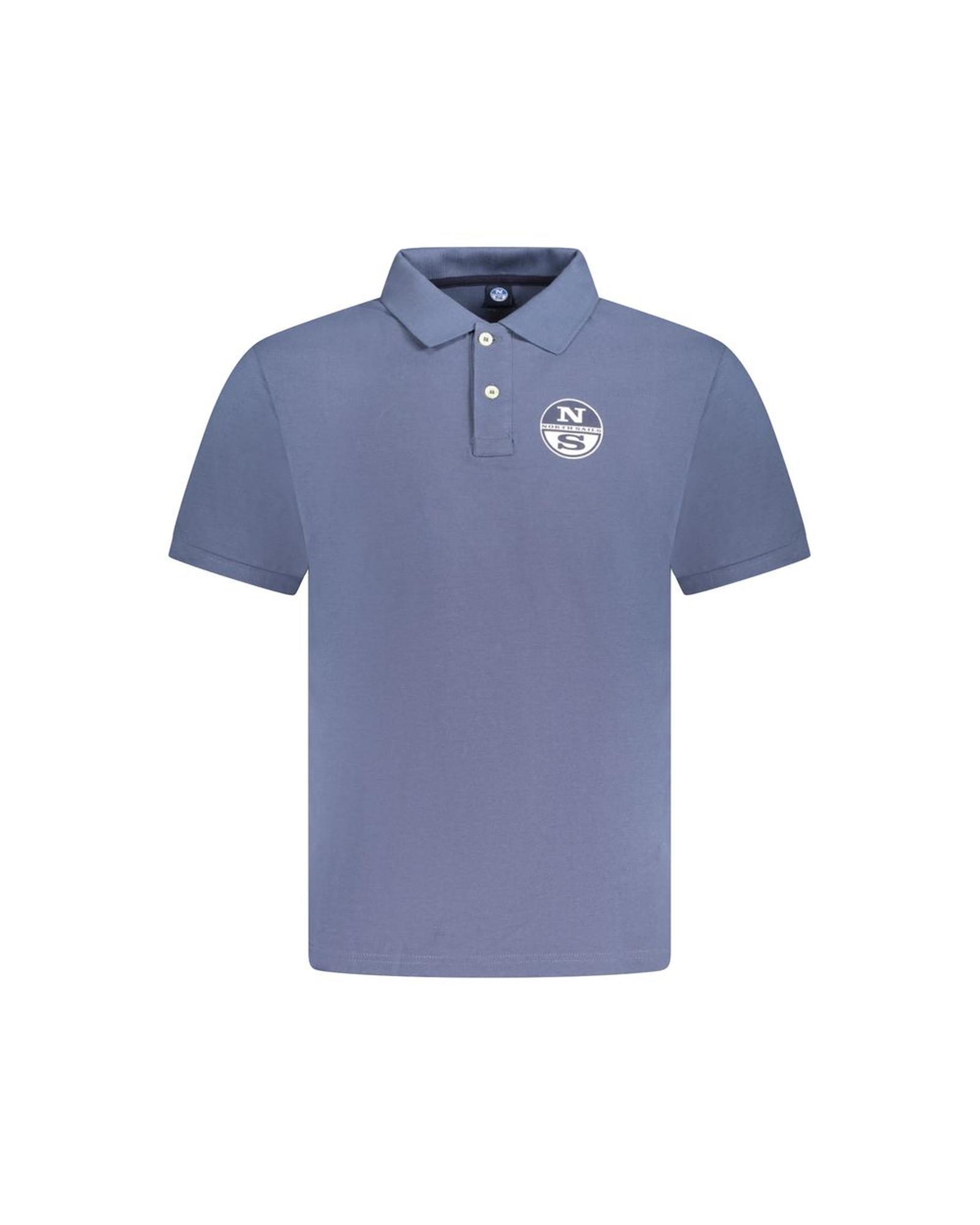 V539-NO-33974-XL-202506172020-00 North Sails Men's Blue Cotton Polo Shirt - XL - Image 1